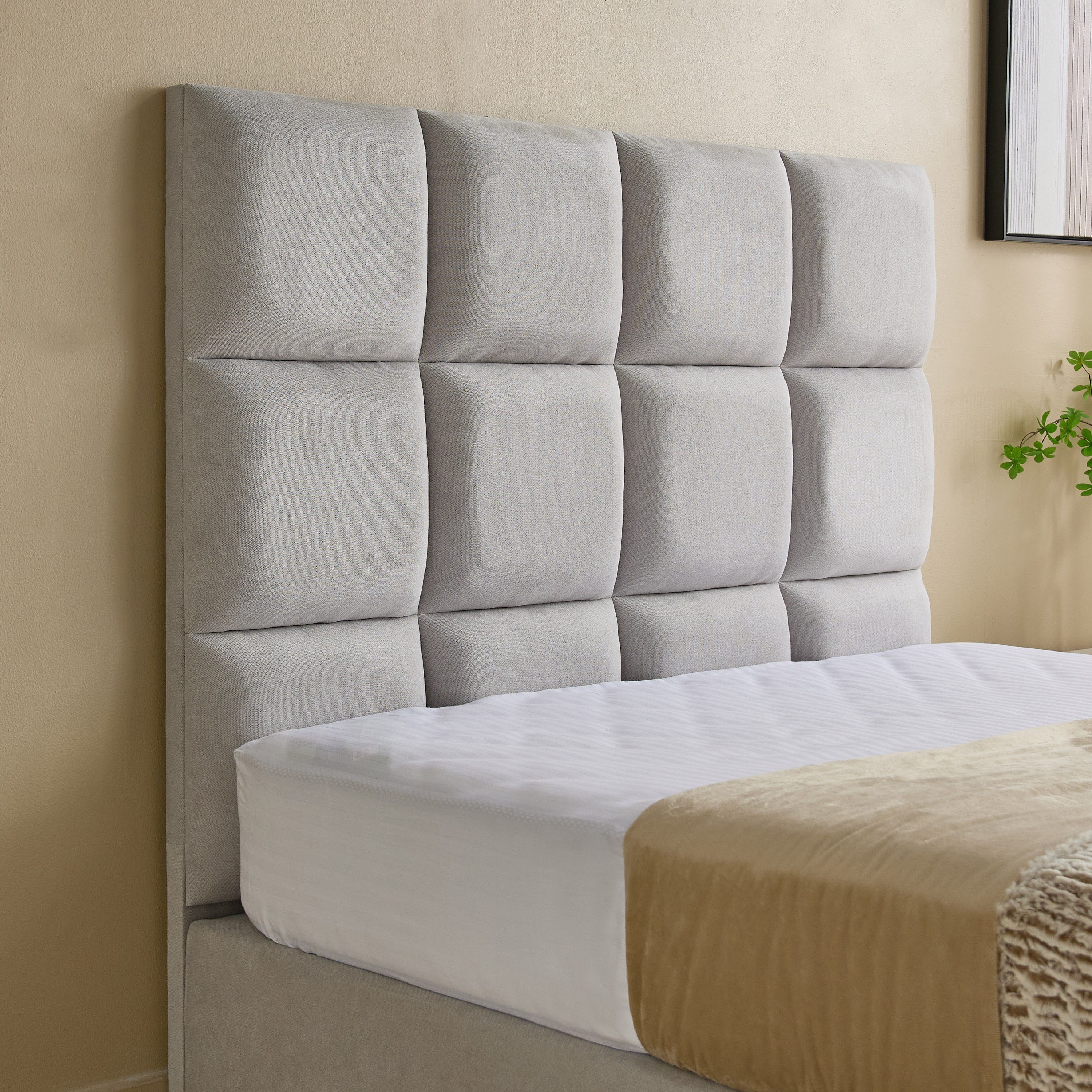Curvy Rubik Twin Upholstered Bed - 120x200 cm-hbxbedroom-bedsandbedsets-upholsteredbeds-twin-image-3