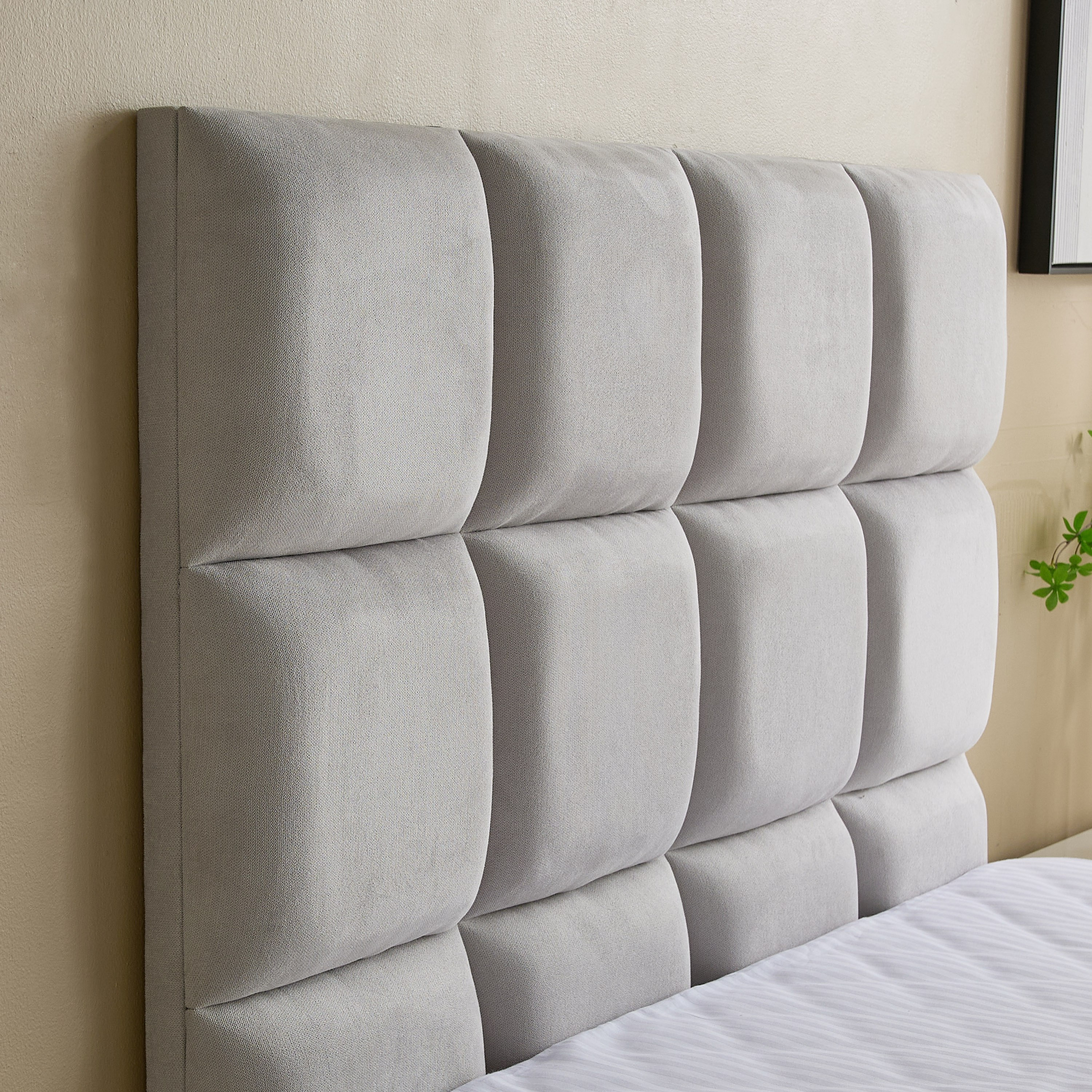Curvy Rubik Twin Upholstered Bed - 120x200 cm-hbxbedroom-bedsandbedsets-upholsteredbeds-twin-image-4