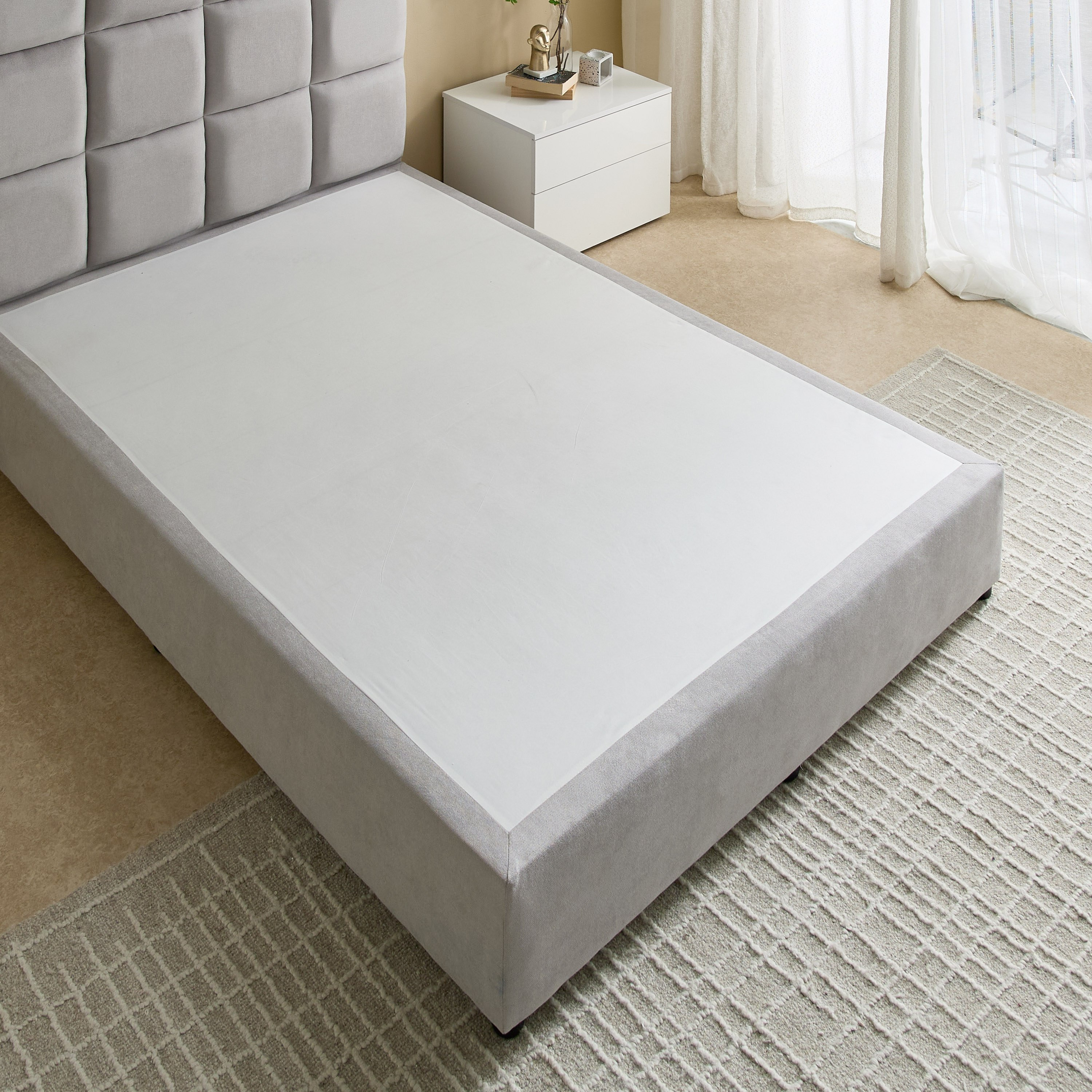 Curvy Rubik Twin Upholstered Bed - 120x200 cm-hbxbedroom-bedsandbedsets-upholsteredbeds-twin-image-6