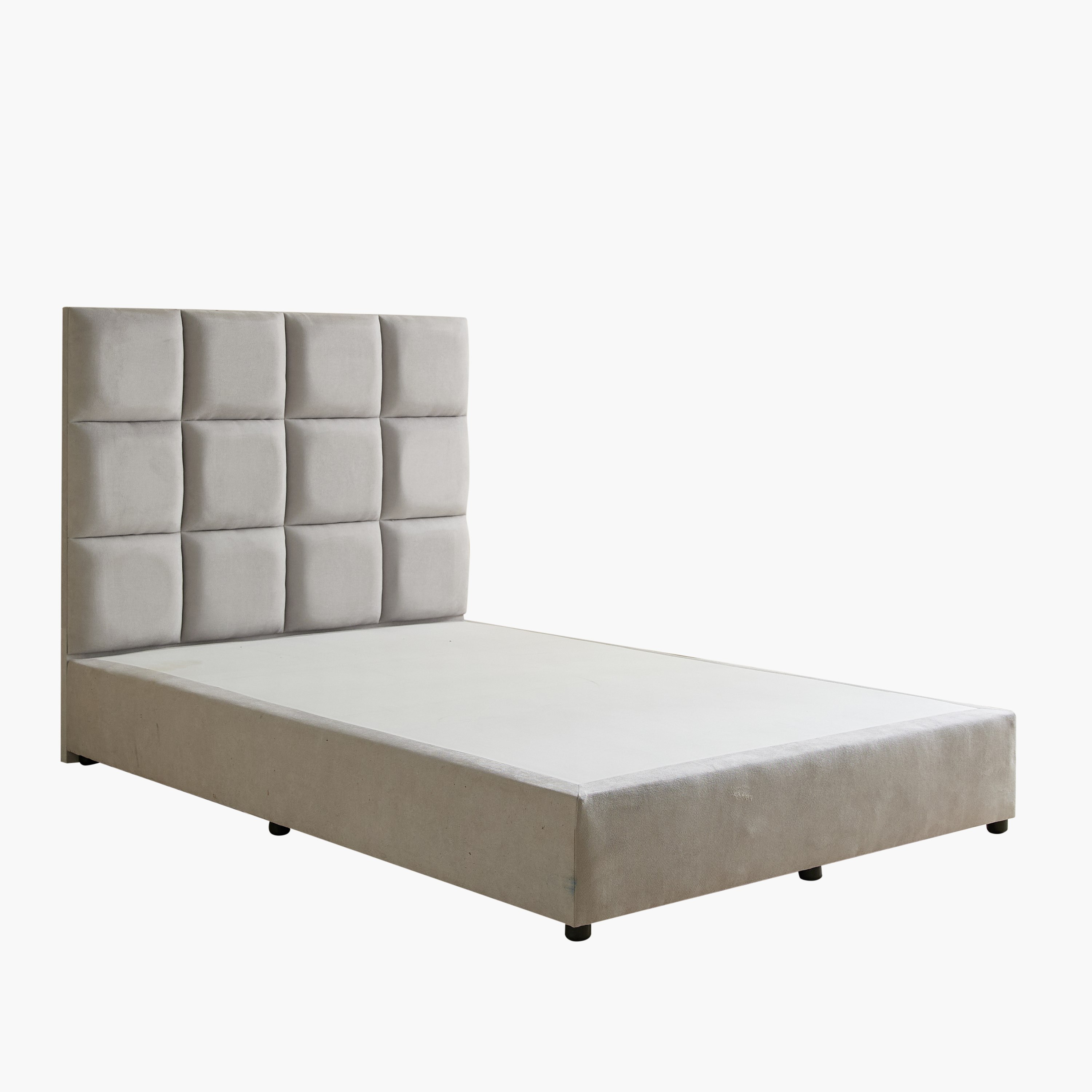 Curvy Rubik Twin Upholstered Bed - 120x200 cm-hbxbedroom-bedsandbedsets-upholsteredbeds-twin-image-8