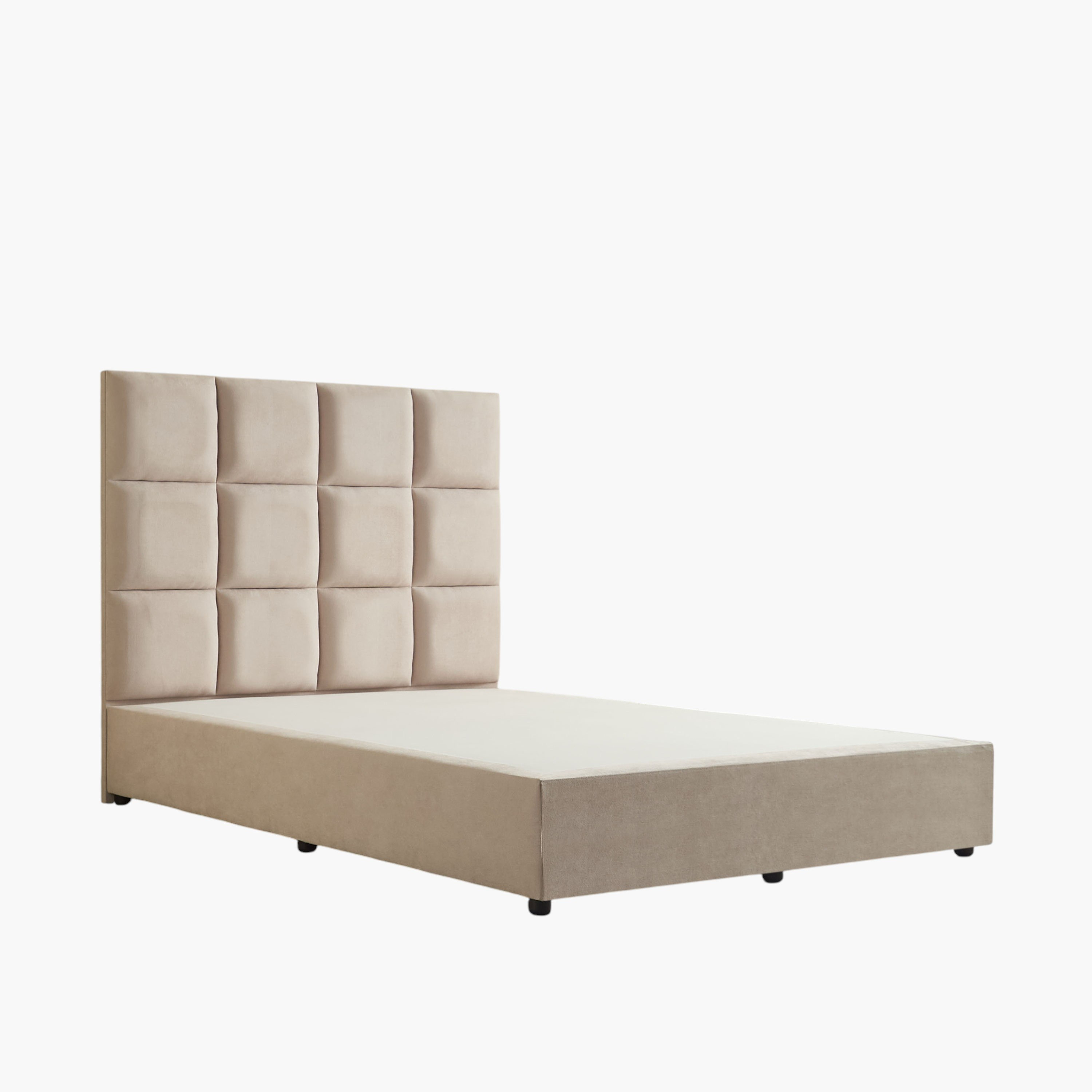 Curvy Rubik Queen Upholstered Bed - 140x200 cm-hbxbedroom-bedsandbedsets-beds-queen-image-8