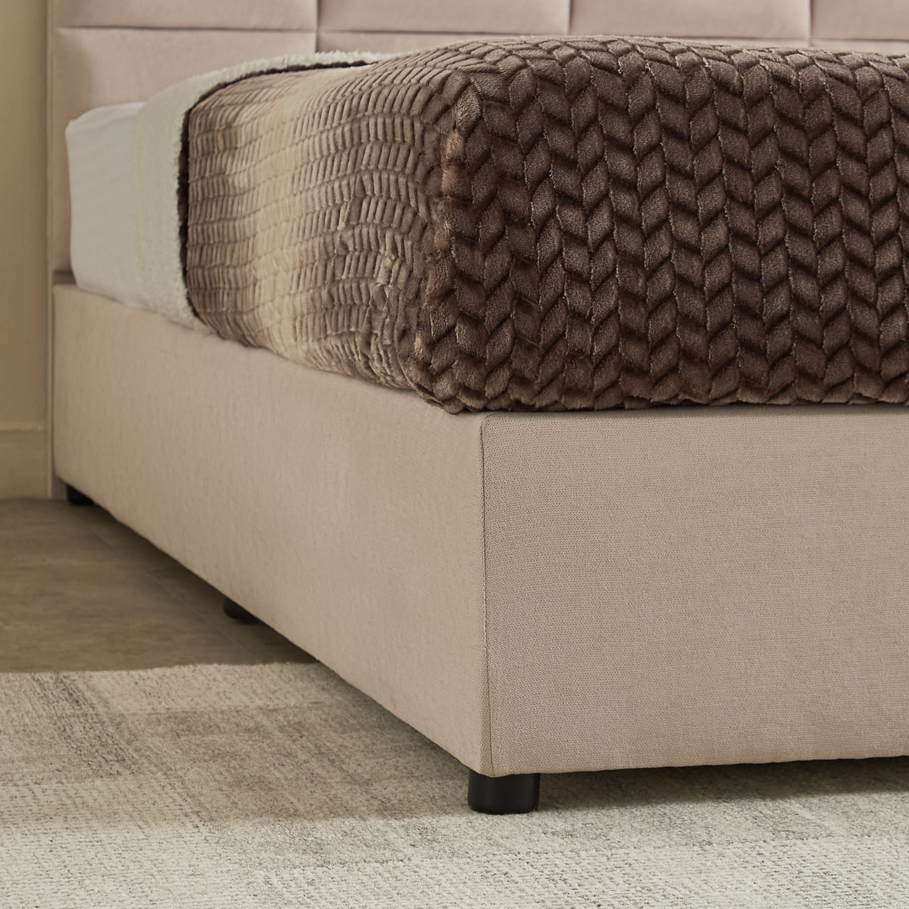 Curvy Rubik Queen Upholstered Bed - 160x200 cm-hbxbedroom-bedsandbedsets-beds-queen-image-5