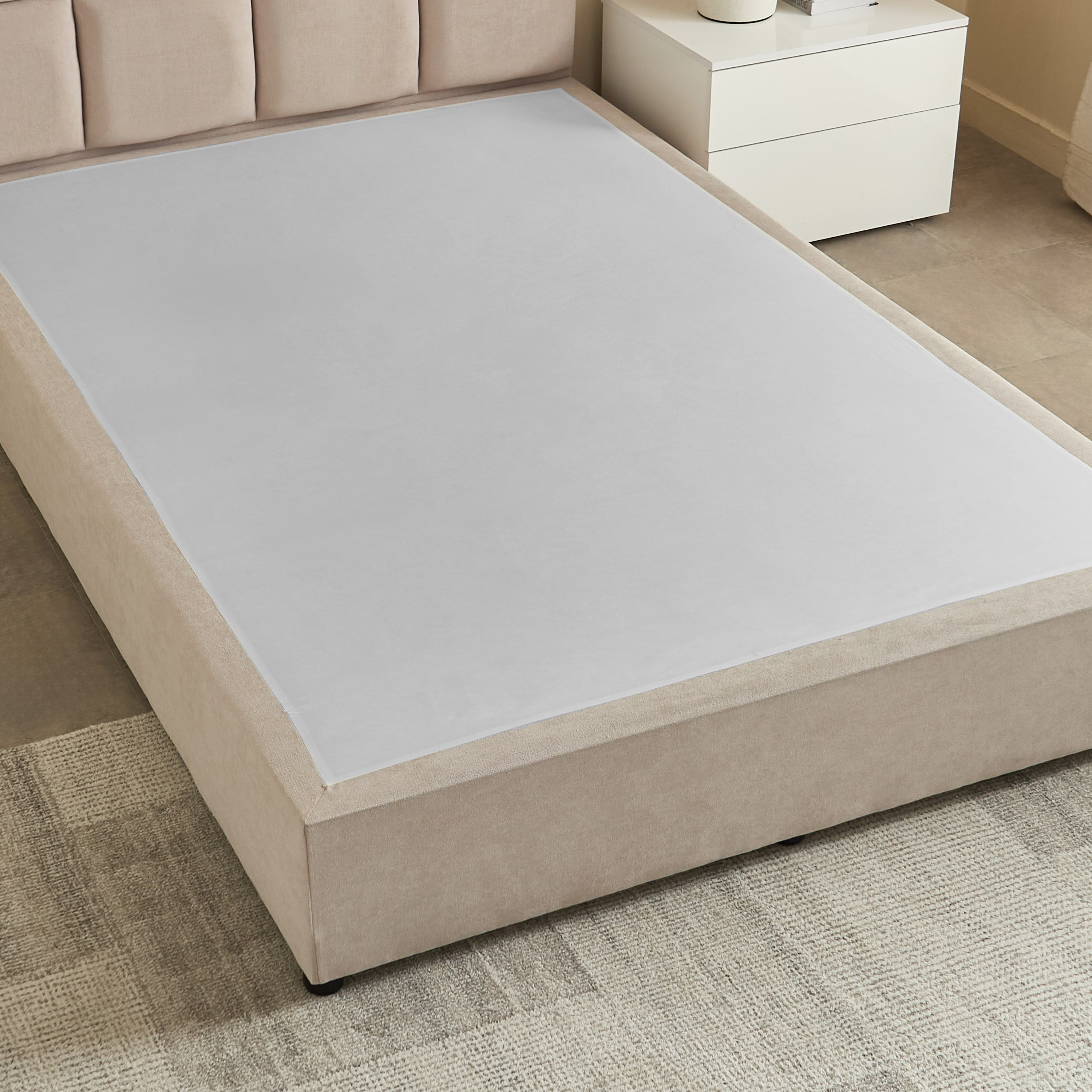 Curvy Rubik Queen Upholstered Bed - 160x200 cm-hbxbedroom-bedsandbedsets-beds-queen-image-6
