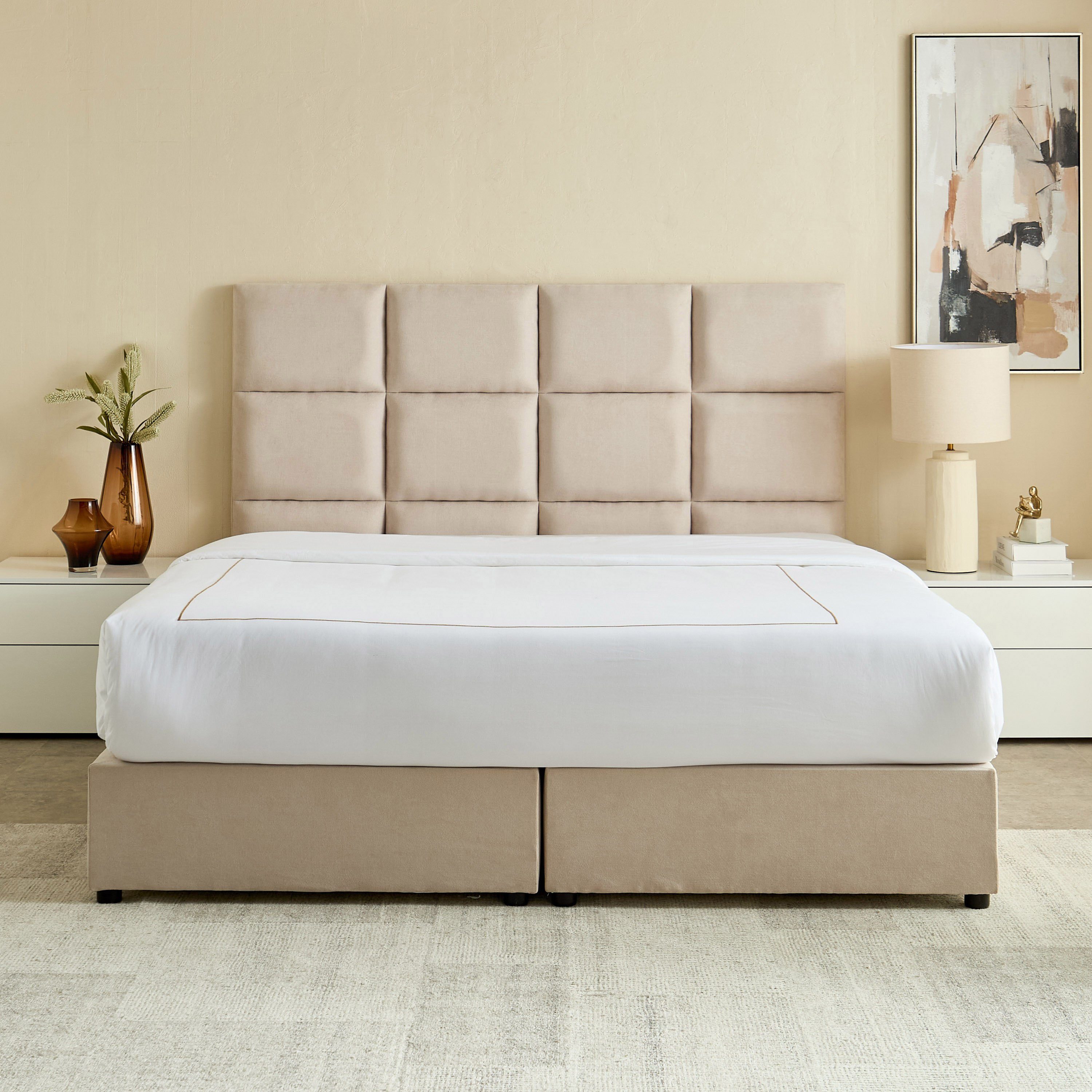 Curvy Rubik Upholstered King Bed - 180x200 cm-PROMO_HB_UAE_HBX10_250526-image-2