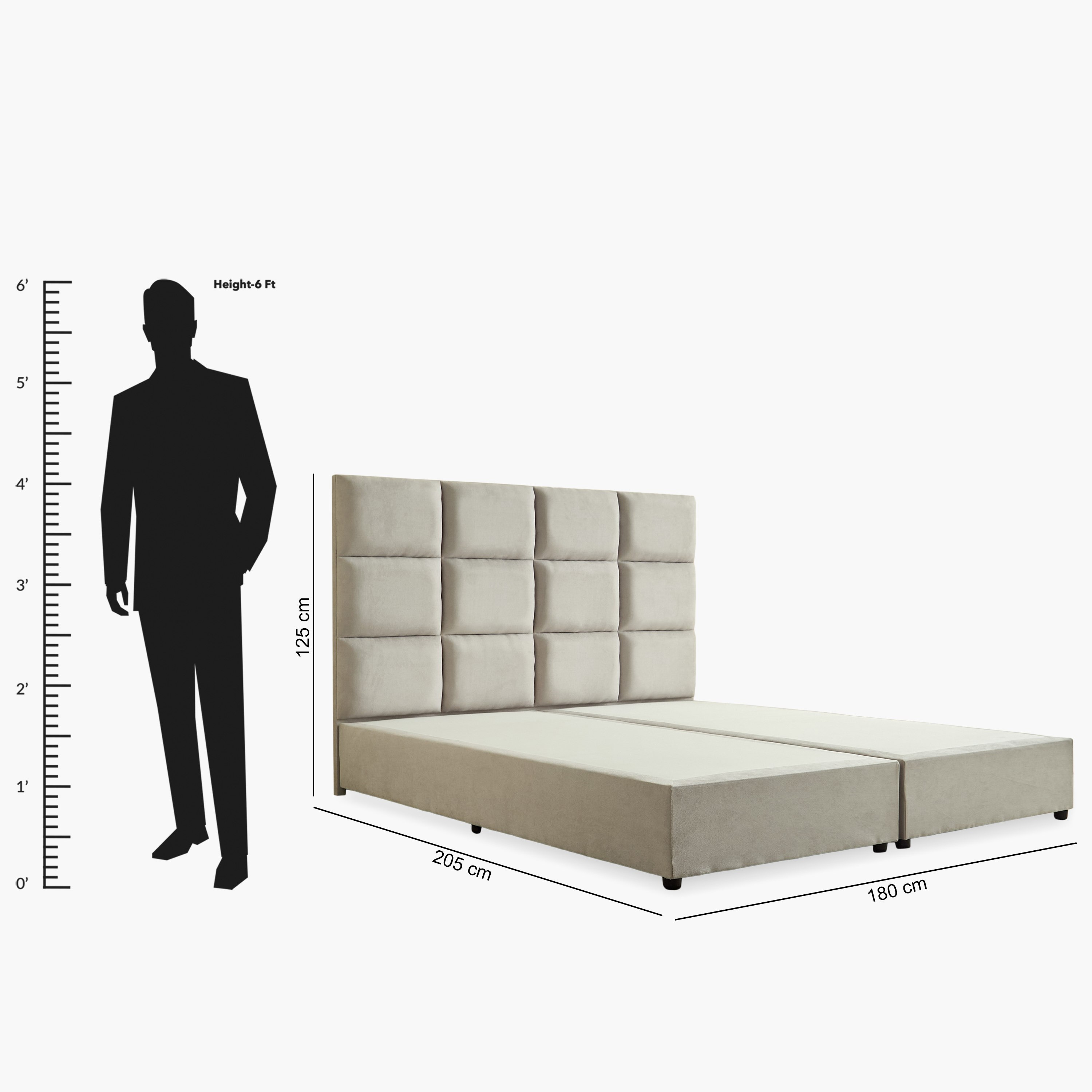Curvy Rubik Upholstered King Bed - 180x200 cm-PROMO_HB_UAE_HBX10_250526-image-11