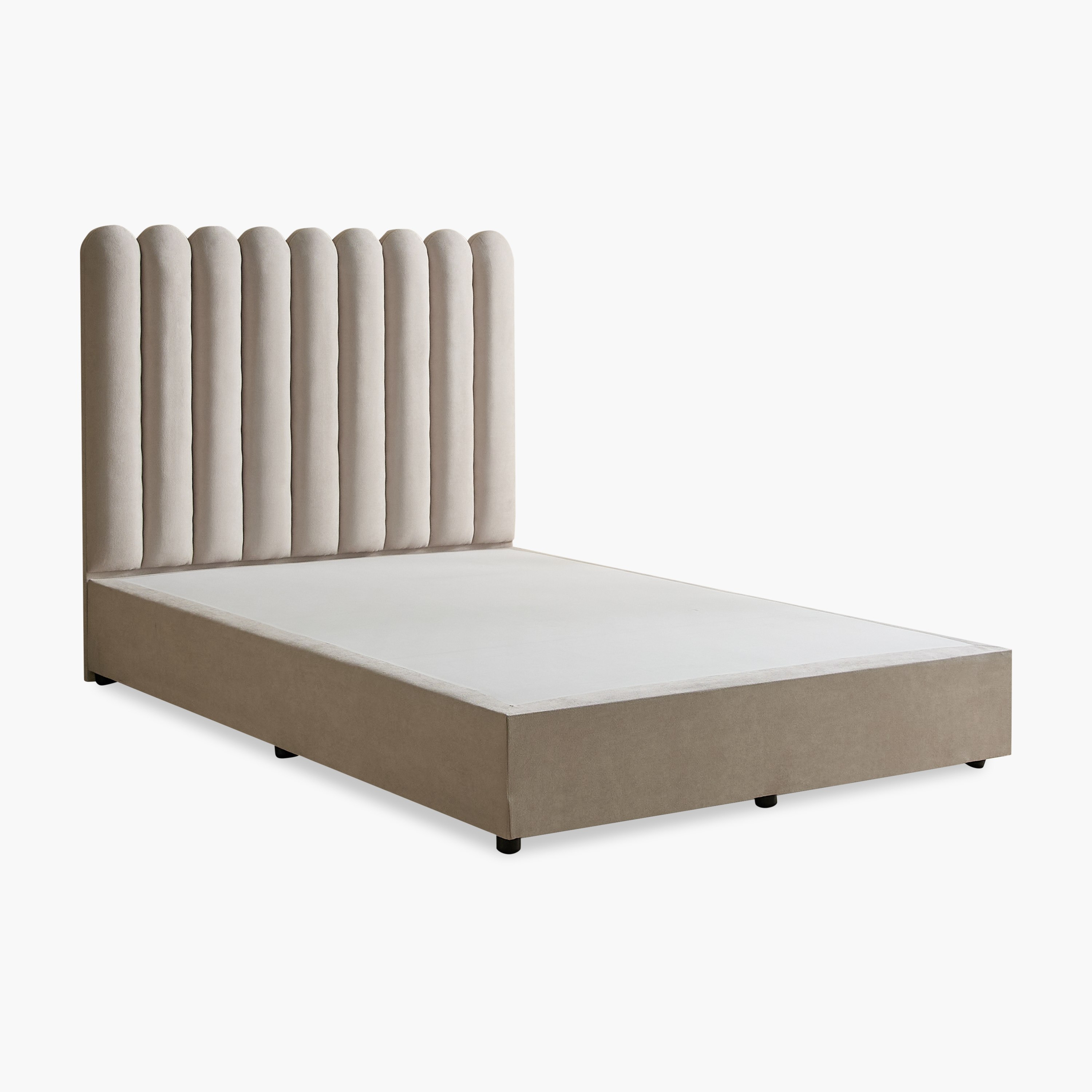 Curvy Haze Upholstered Twin Bed - 120x200 cm-hbxbedroom-bedsandbedsets-upholsteredbeds-twin-image-8