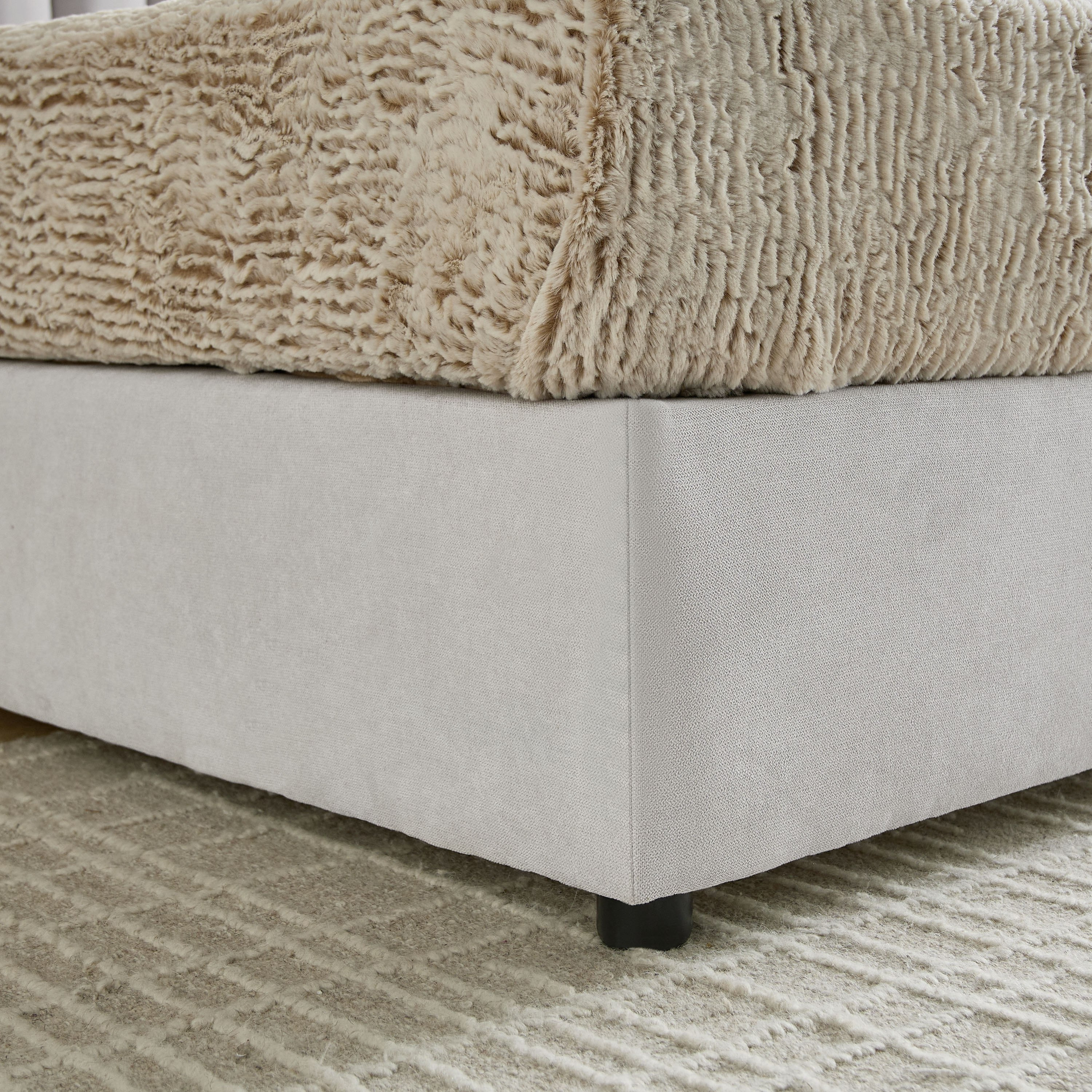 Curvy Haze Upholstered Twin Bed - 120x200 cm-hbxbedroom-bedsandbedsets-upholsteredbeds-twin-image-5