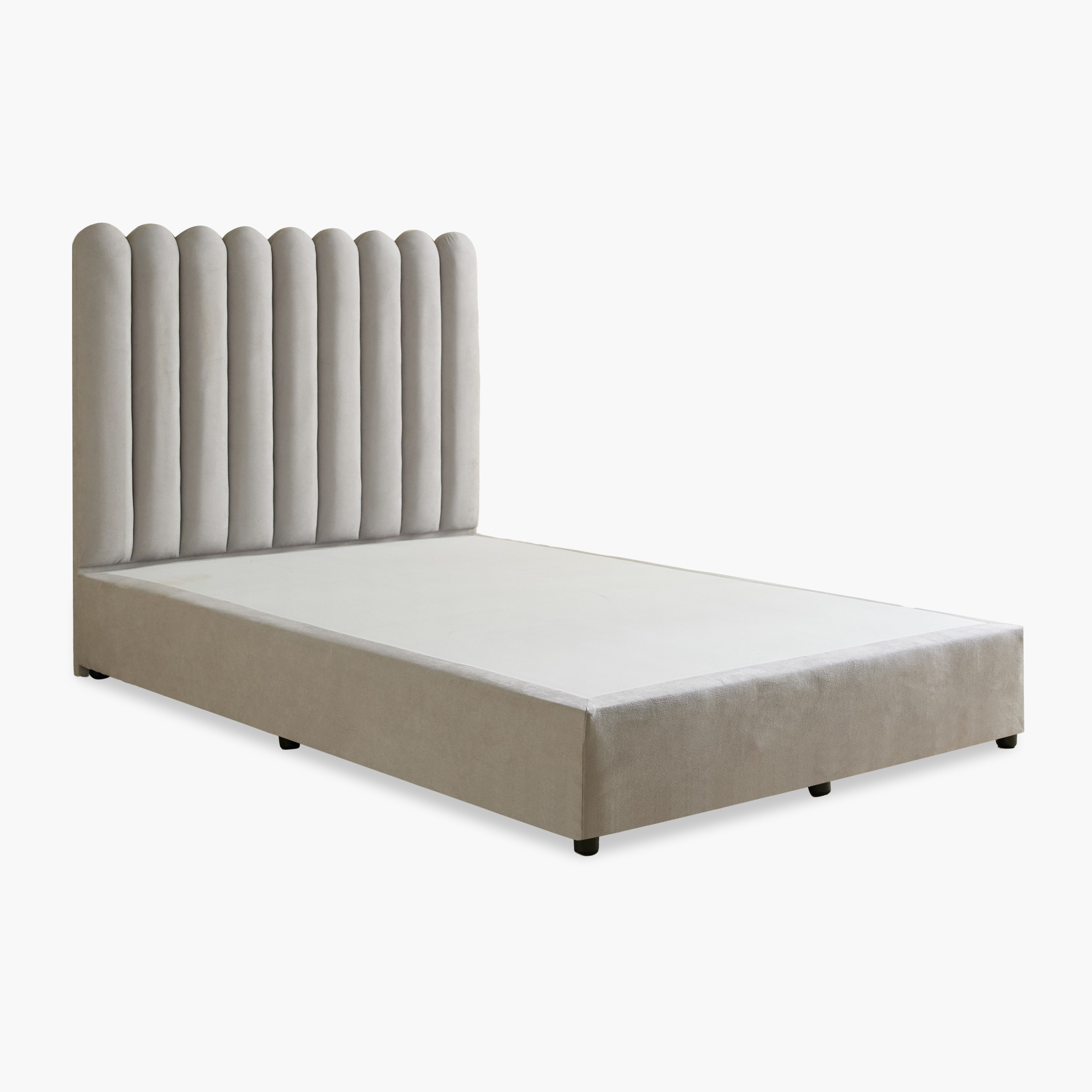 Curvy Haze Upholstered Twin Bed - 120x200 cm-hbxbedroom-bedsandbedsets-upholsteredbeds-twin-image-8