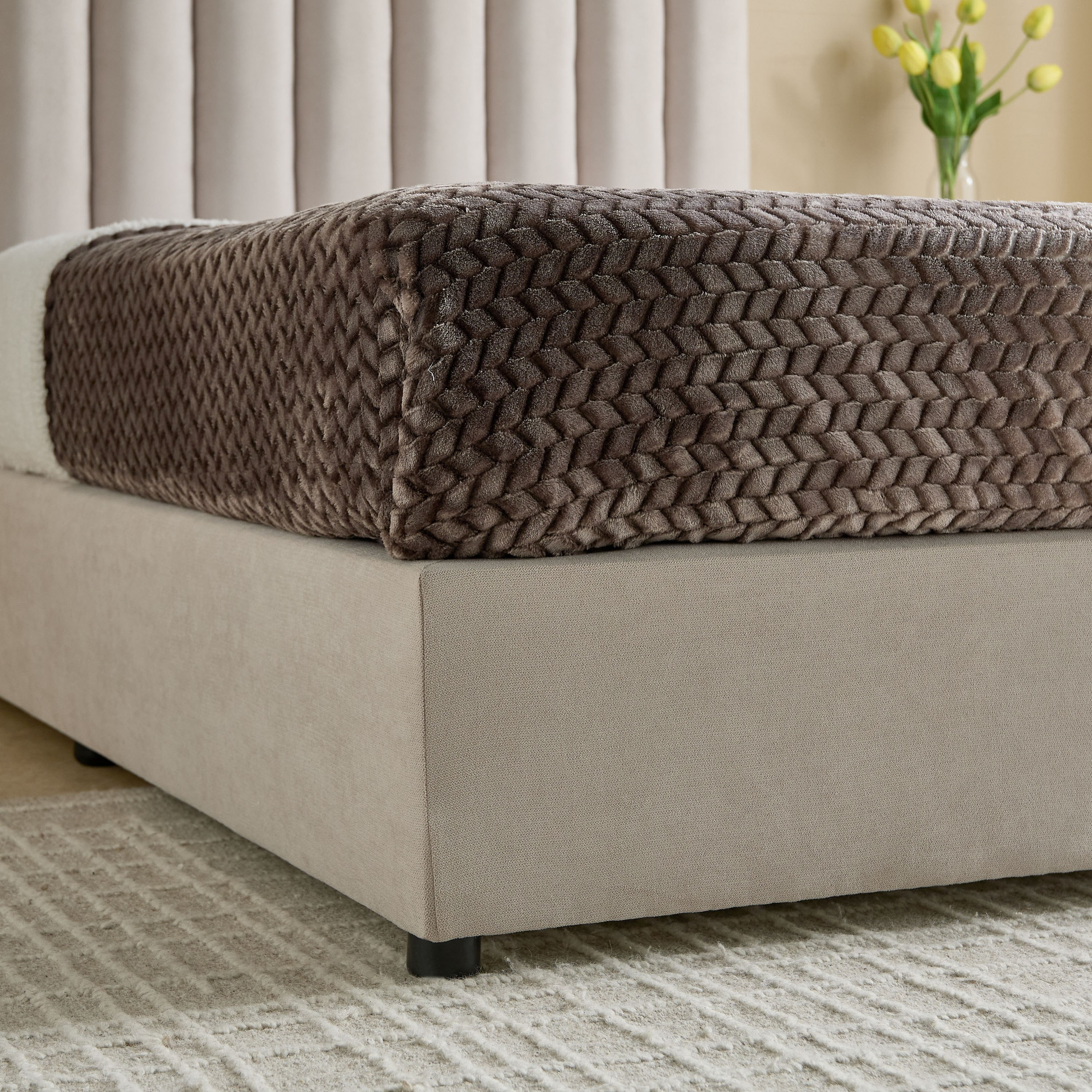 Curvy Haze Upholstered Queen Bed - 140x200 cm-hbxbedroom-bedsandbedsets-beds-queen-image-5