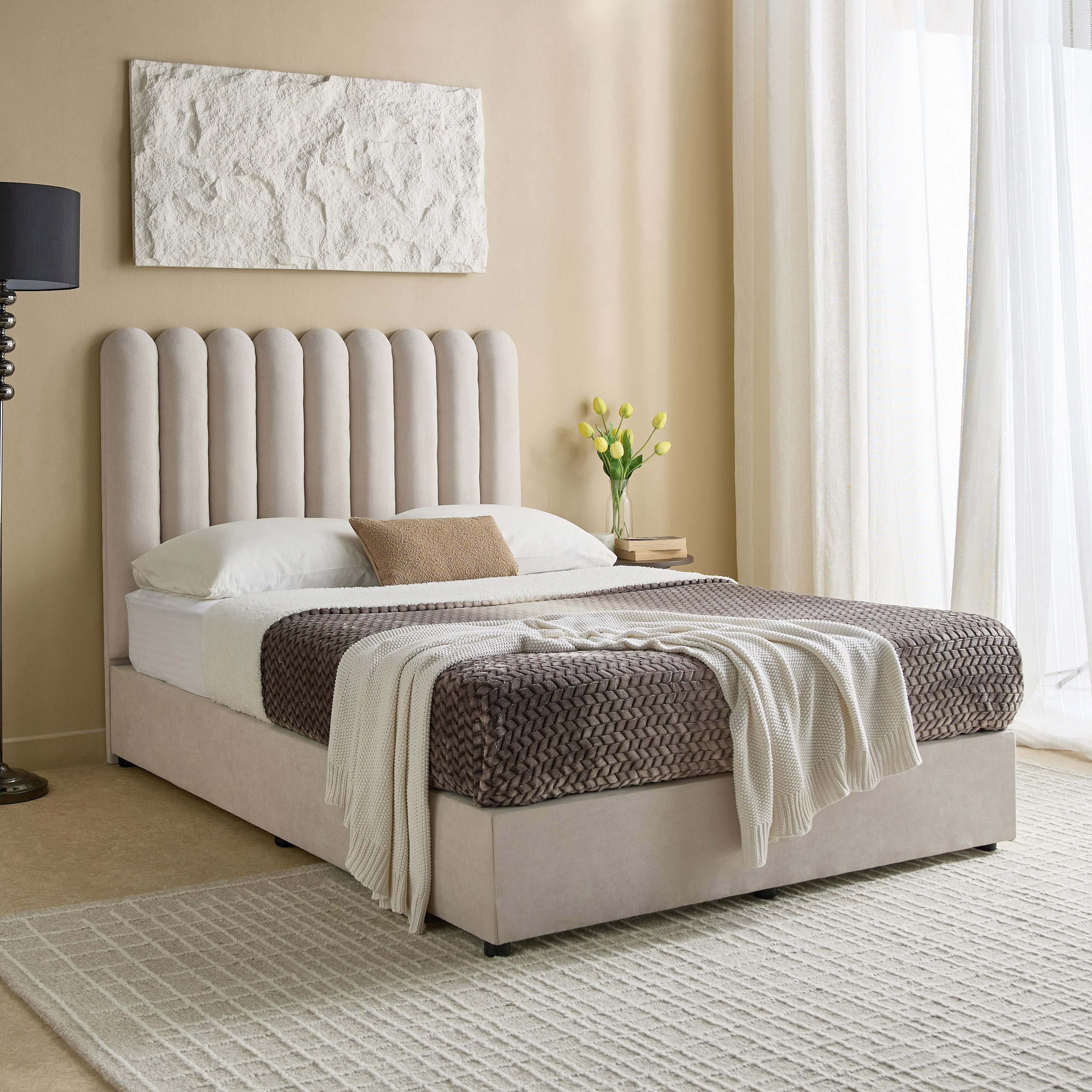 Curvy Haze Upholstered Queen Bed - 160x200 cm-hbxbedroom-bedsandbedsets-beds-queen-image-7