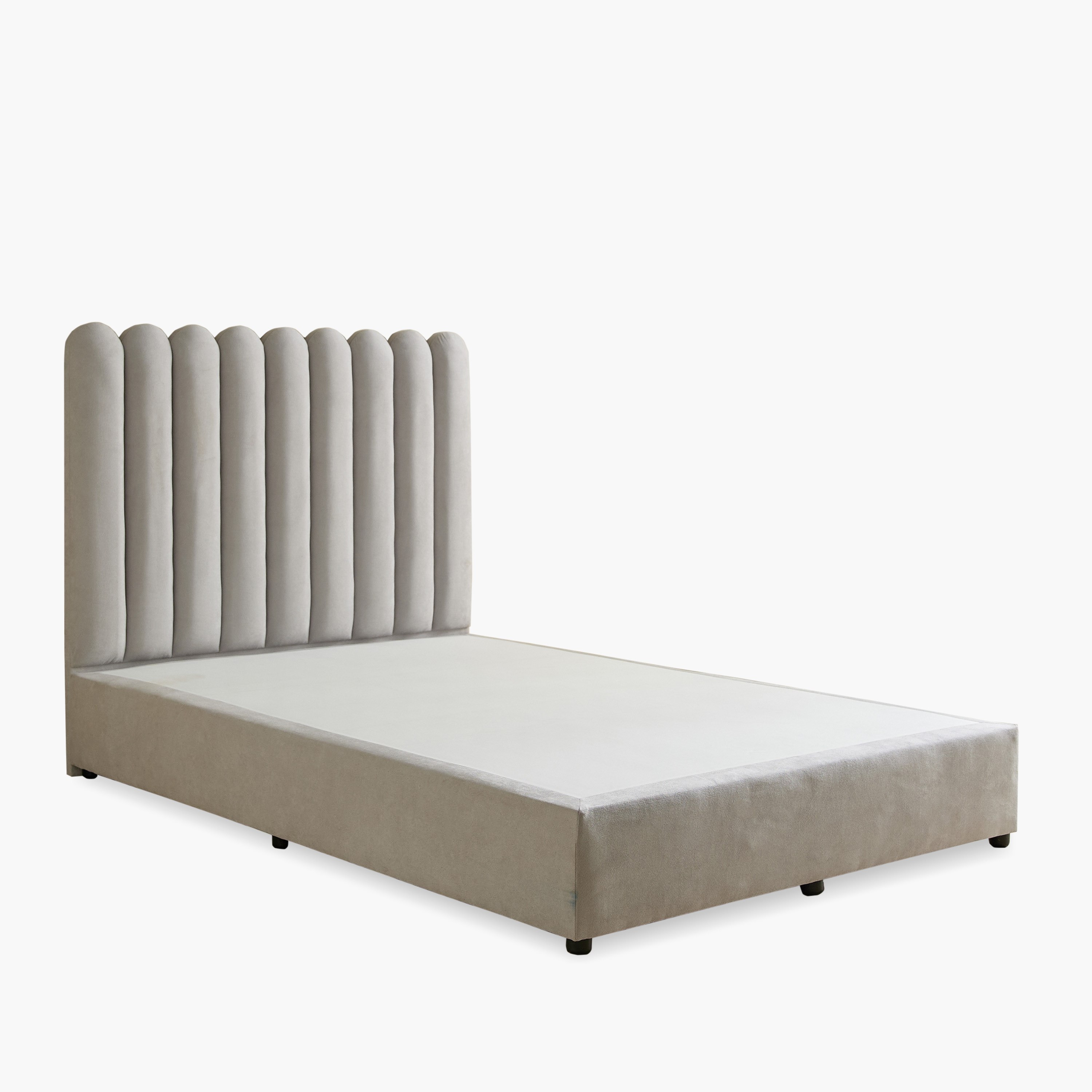 Curvy Haze Upholstered Queen Bed - 160x200 cm-hbxbedroom-bedsandbedsets-beds-queen-image-8