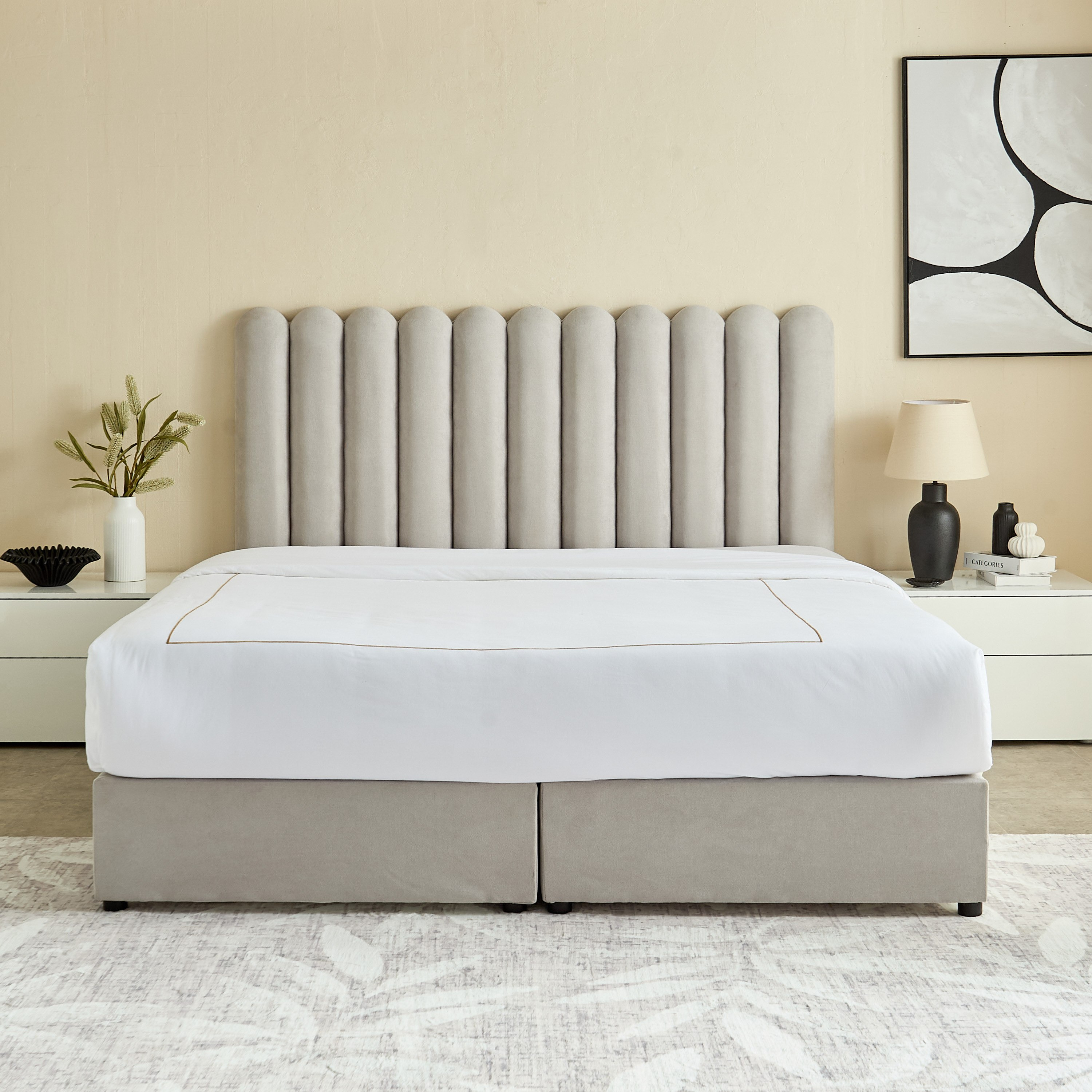 Curvy Haze King Upholstered Bed - 180x200 cm-PROMO_HB_UAE_HBX10_250526-image-2