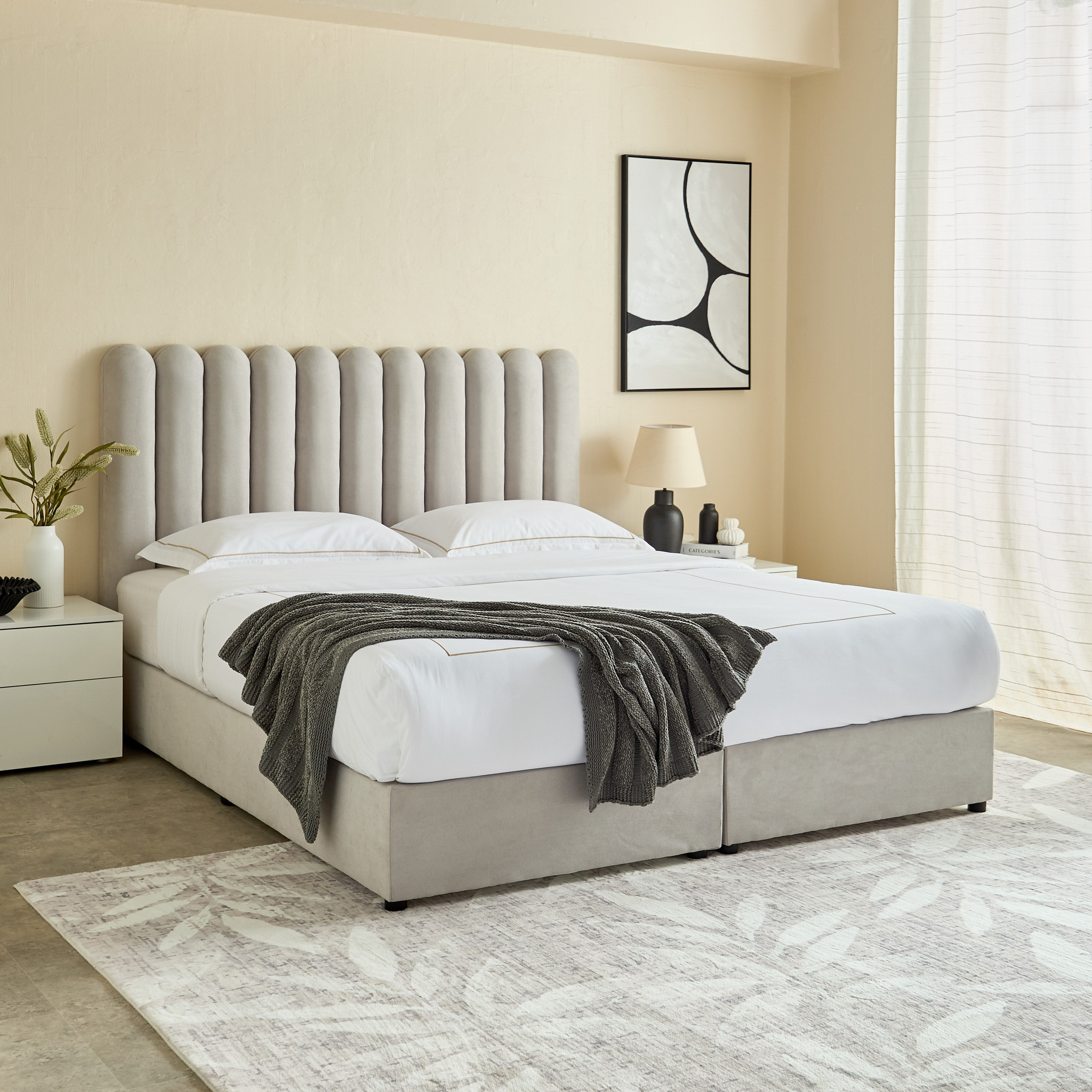 Curvy Haze King Upholstered Bed - 180x200 cm-PROMO_HB_UAE_HBX10_250526-image-9
