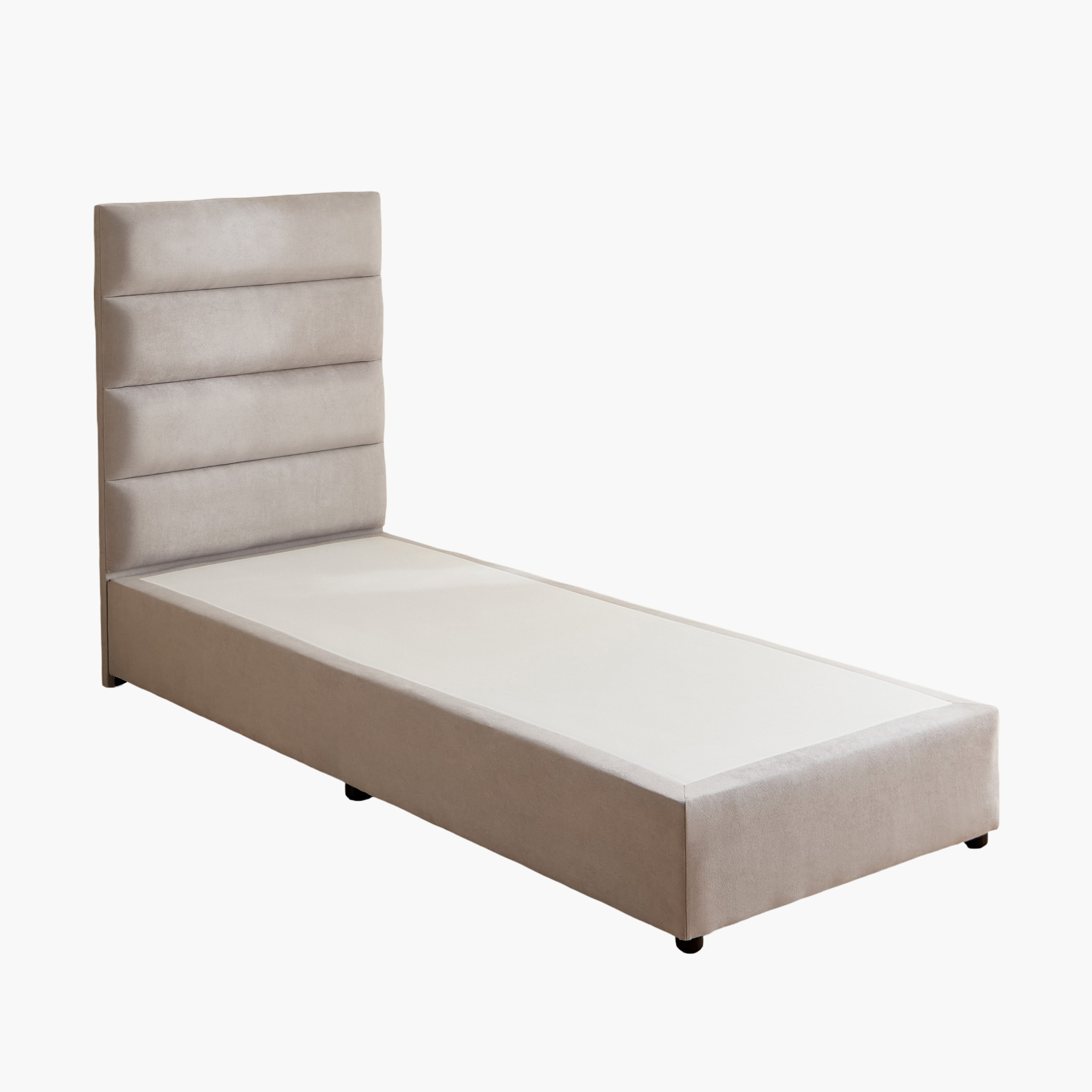 Curvy Linear Upholstered Single Bed - 90x200 cm-hbxkidsandyouth-bedsandbedsets-beds-single-image-8
