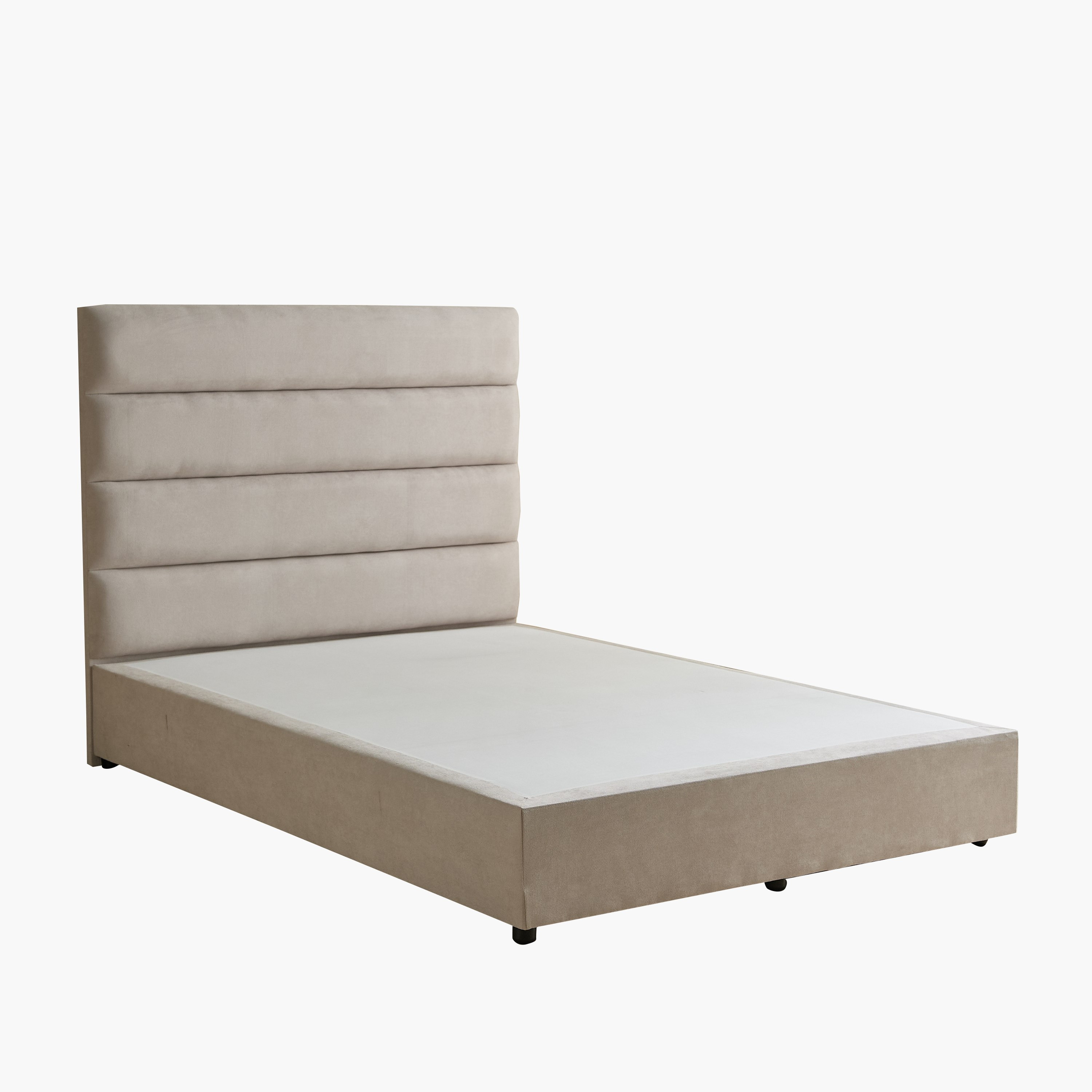 Curvy Linear Upholstered Queen Bed - 160x200 cm-hbxbedroom-bedsandbedsets-beds-queen-image-8
