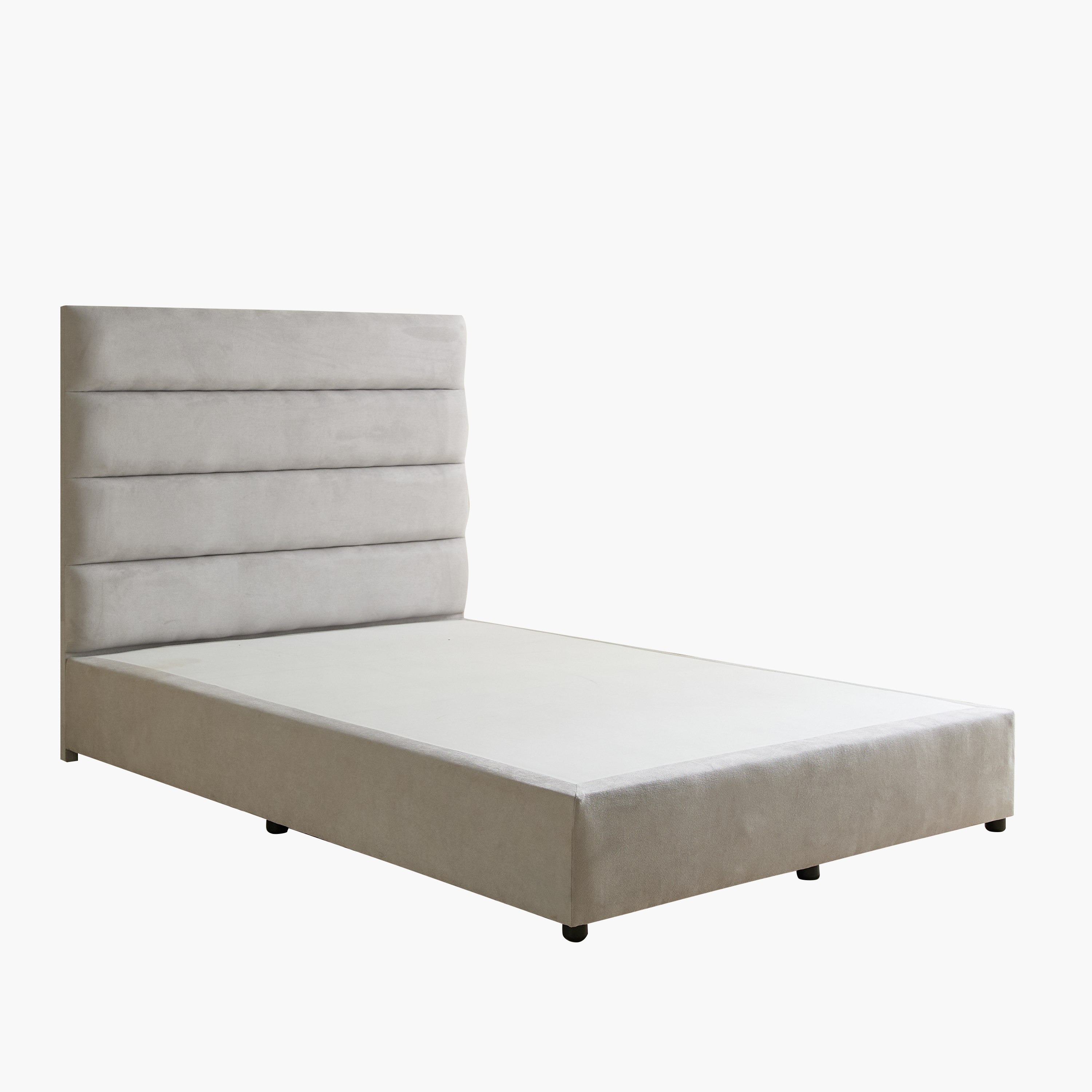 Curvy Linear Upholstered Queen Bed - 160x200 cm-hbxbedroom-bedsandbedsets-beds-queen-image-8