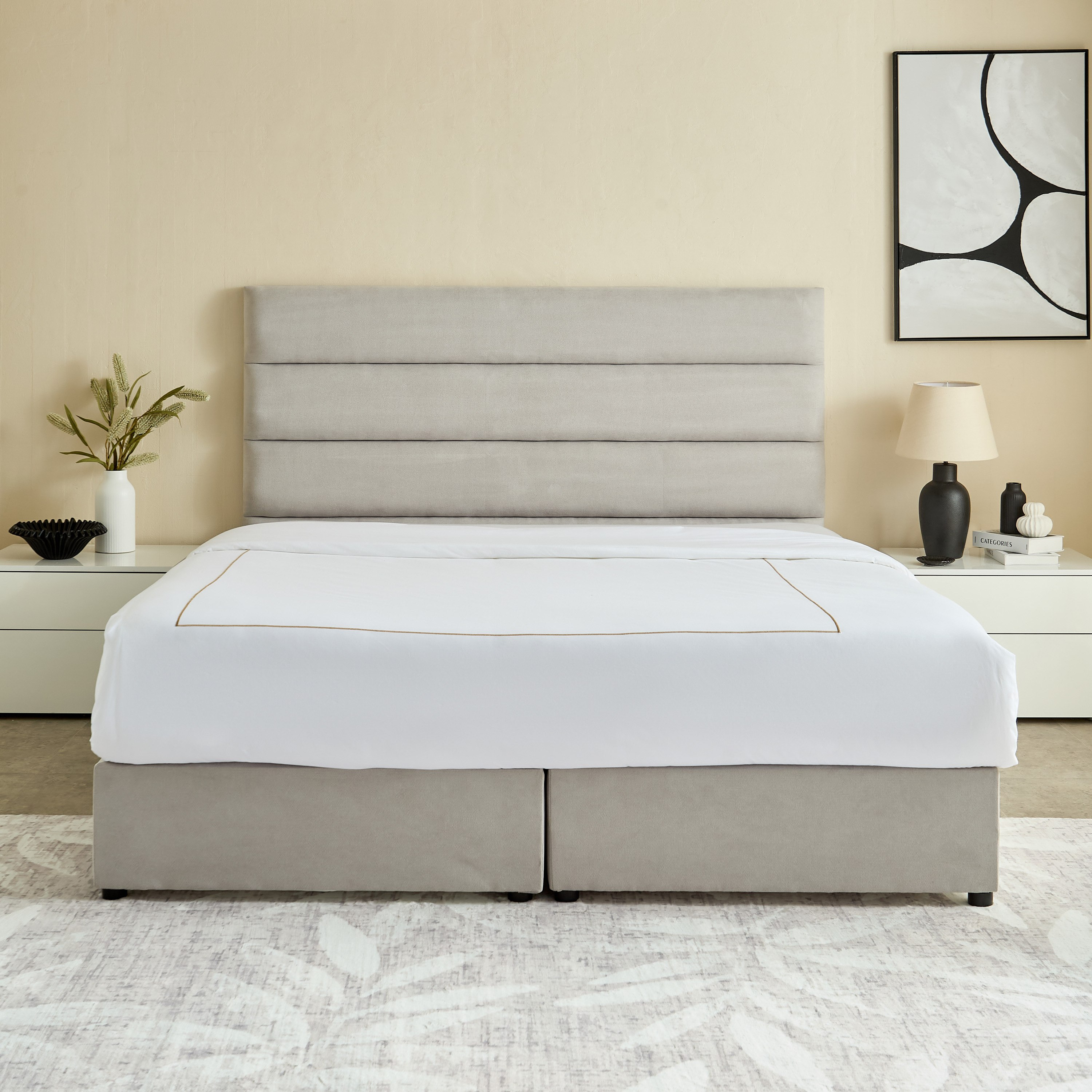 Curvy Linear King Upholstered Bed - 180x200 cm-PROMO_HB_UAE_HBX10_250526-image-2