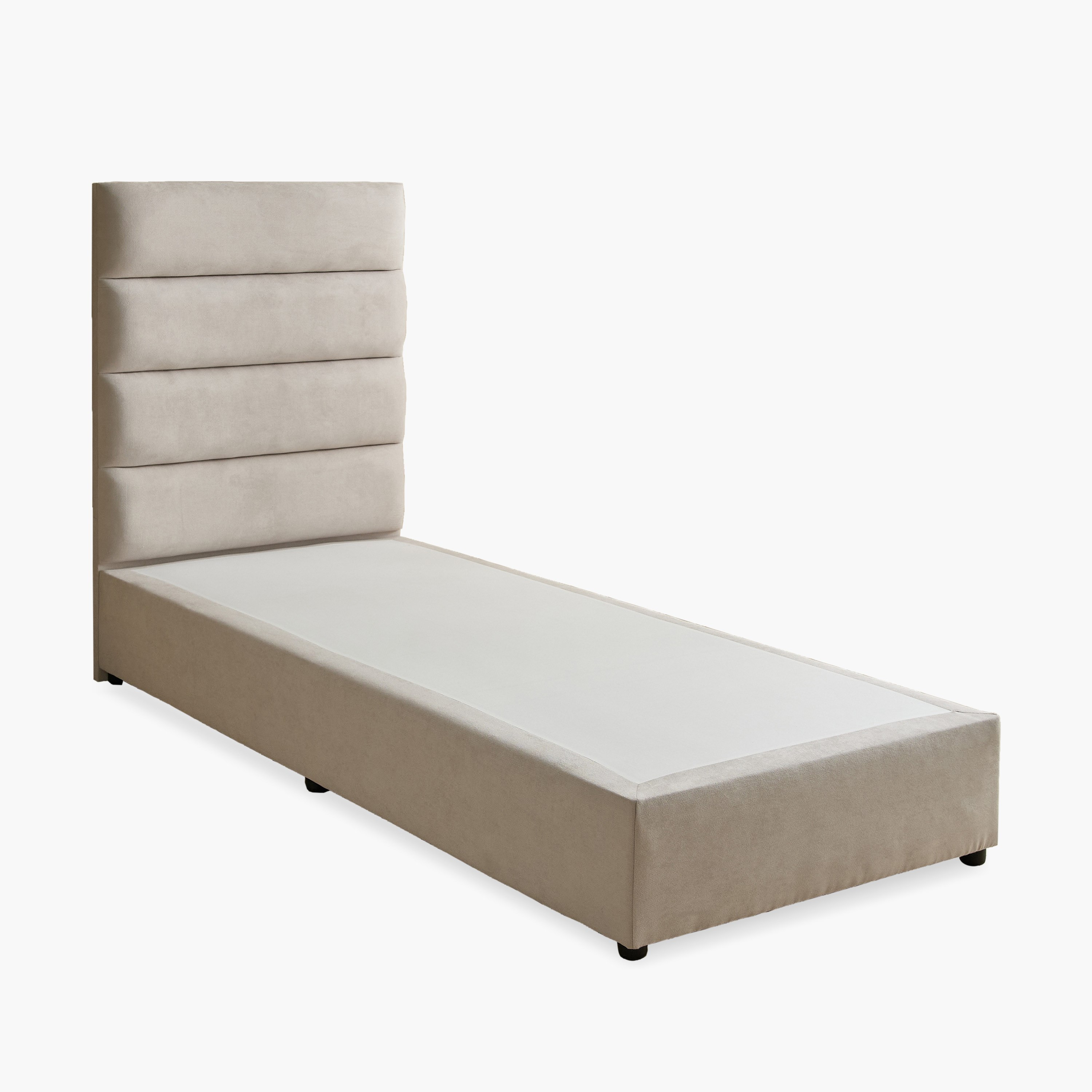 Curvy Linear Upholstered Single Bed - 90x200 cm-hbxkidsandyouth-bedsandbedsets-beds-single-image-8