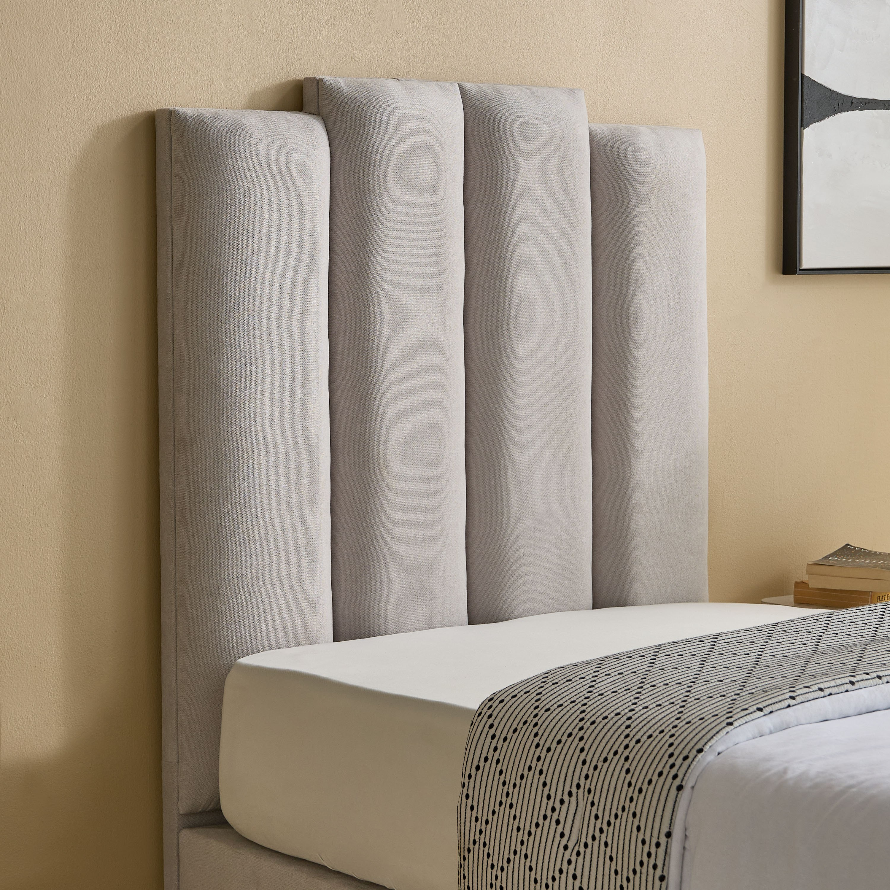 Curvy Riston Upholstered Single Bed - 90x200 cm-hbxkidsandyouth-bedsandbedsets-beds-single-image-3