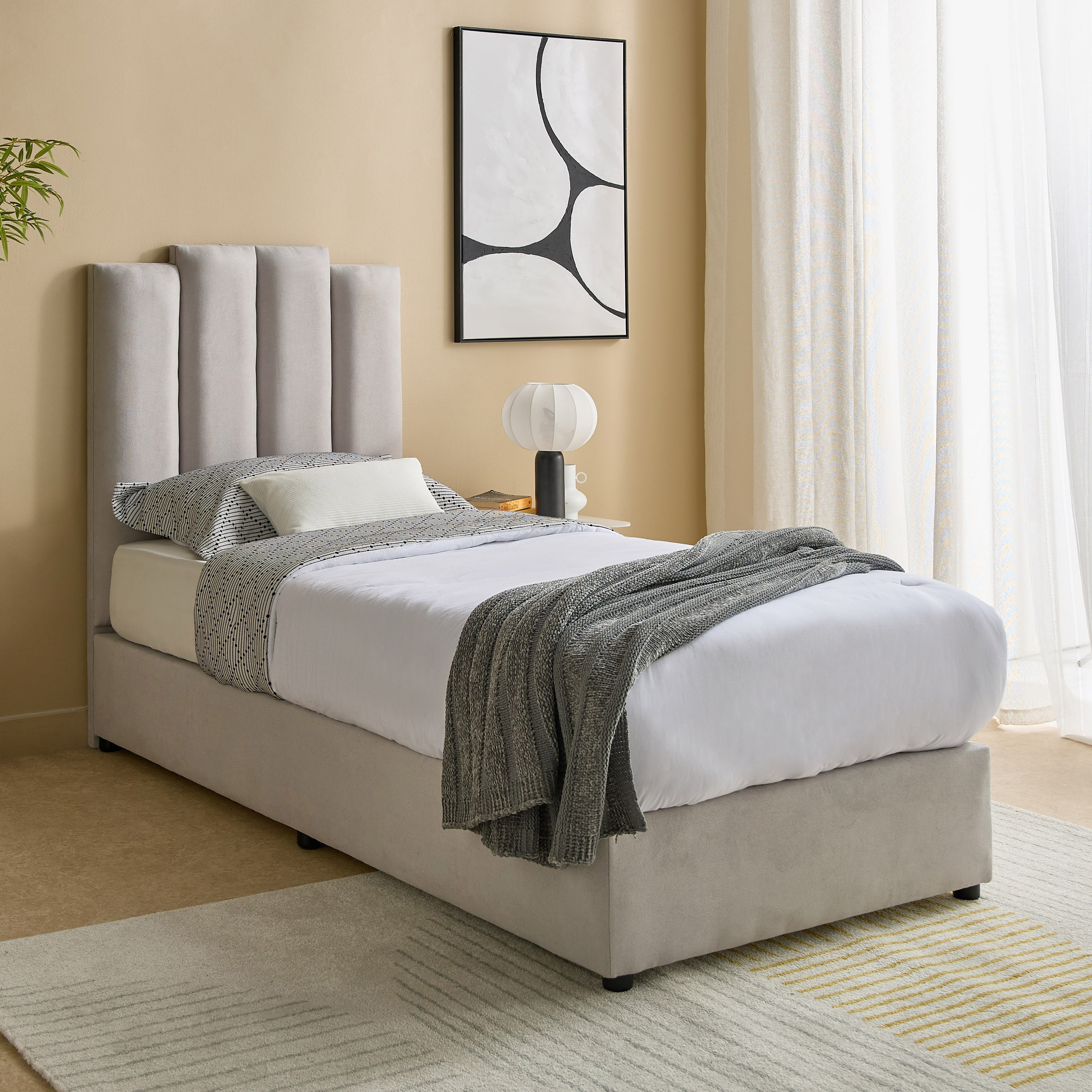 Curvy Riston Upholstered Single Bed - 90x200 cm-hbxkidsandyouth-bedsandbedsets-beds-single-image-7