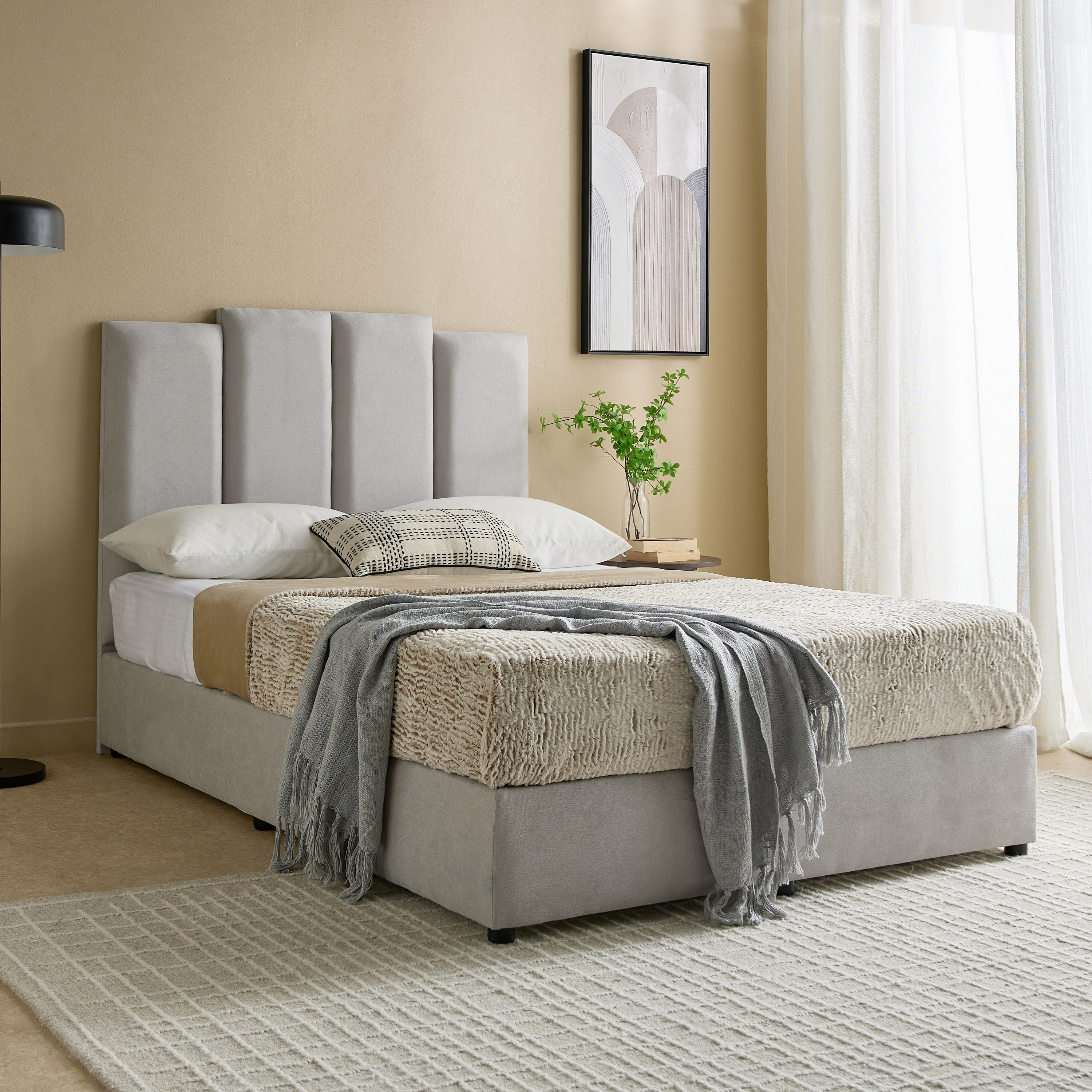Curvy Riston Upholstered Twin Bed - 120x200 cm-hbxbedroom-bedsandbedsets-upholsteredbeds-twin-image-7