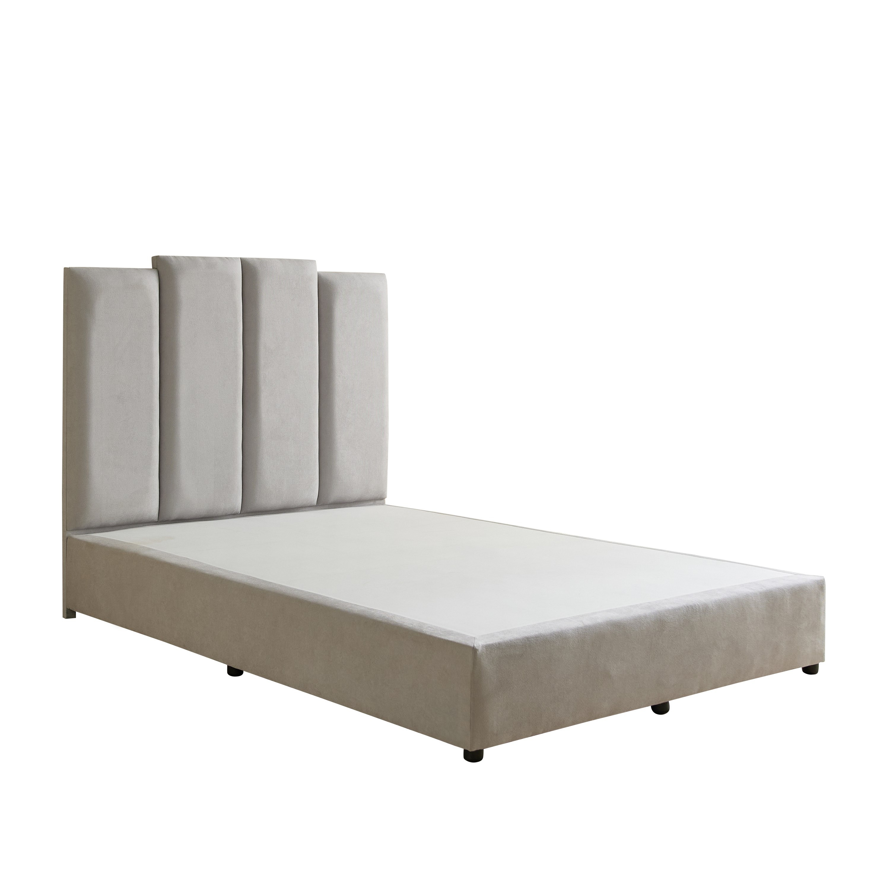 Curvy Riston Upholstered Queen Bed - 140x200 cm-hbxbedroom-bedsandbedsets-beds-queen-image-8