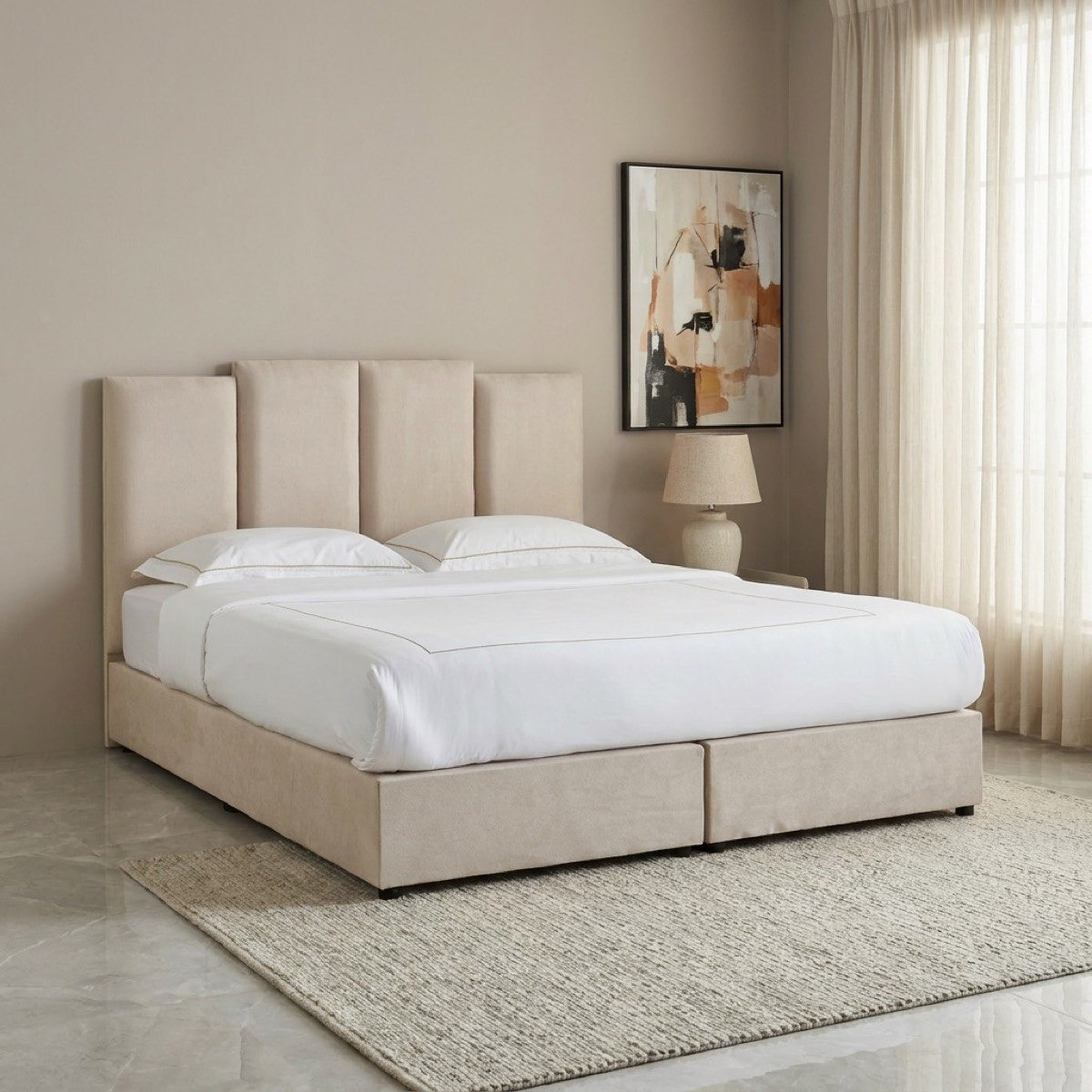 Curvy Riston Upholstered King Bed - 180x200 cm-PROMO_HB_UAE_HBX10_250526-image-1