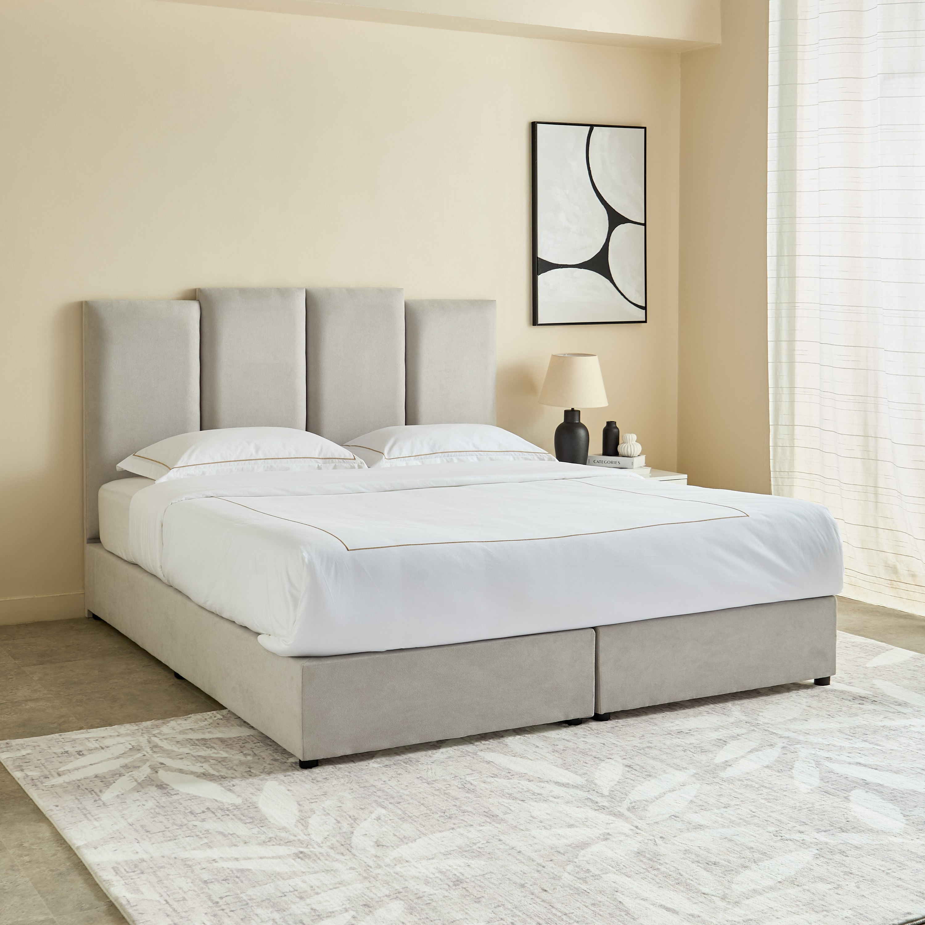Curvy Riston Upholstered King Bed - 180x200 cm-PROMO_HB_UAE_HBX10_250526-image-1