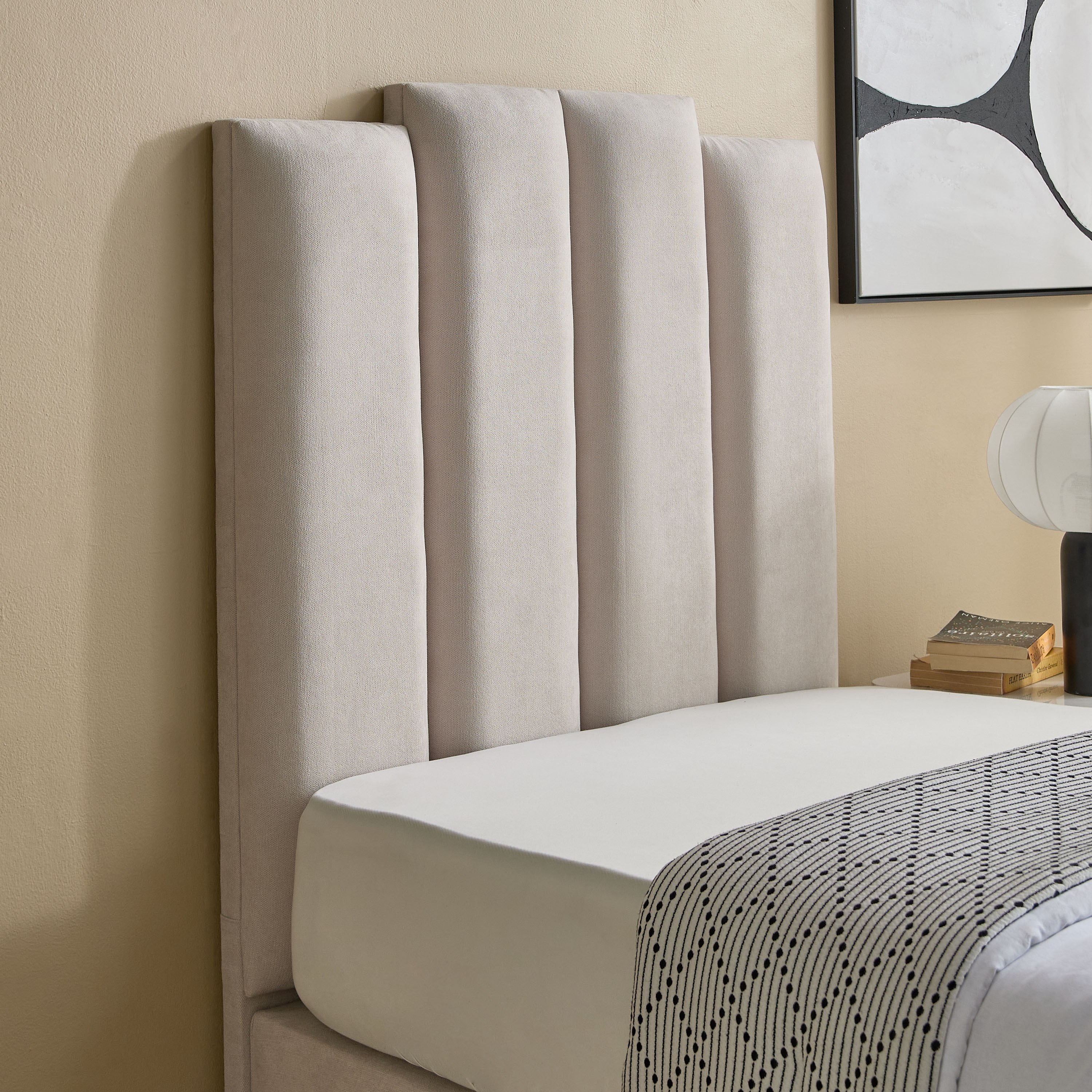 Curvy Riston Upholstered Single Bed - 90x200 cm-hbxkidsandyouth-bedsandbedsets-beds-single-image-3