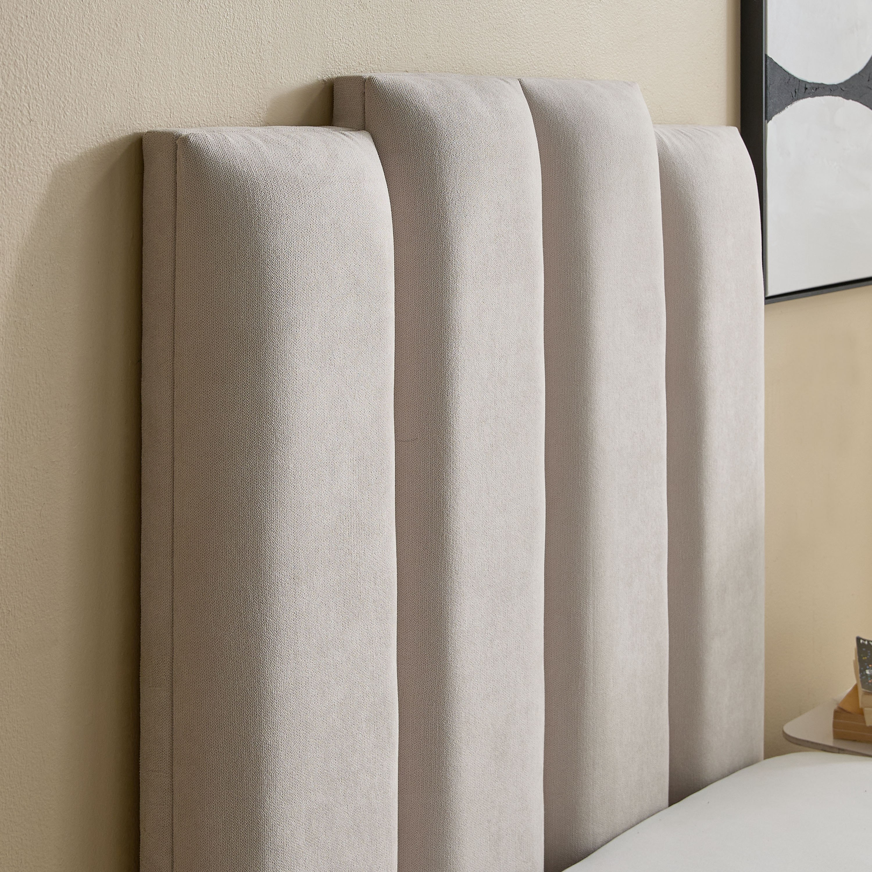 Curvy Riston Upholstered Single Bed - 90x200 cm-hbxkidsandyouth-bedsandbedsets-beds-single-image-4