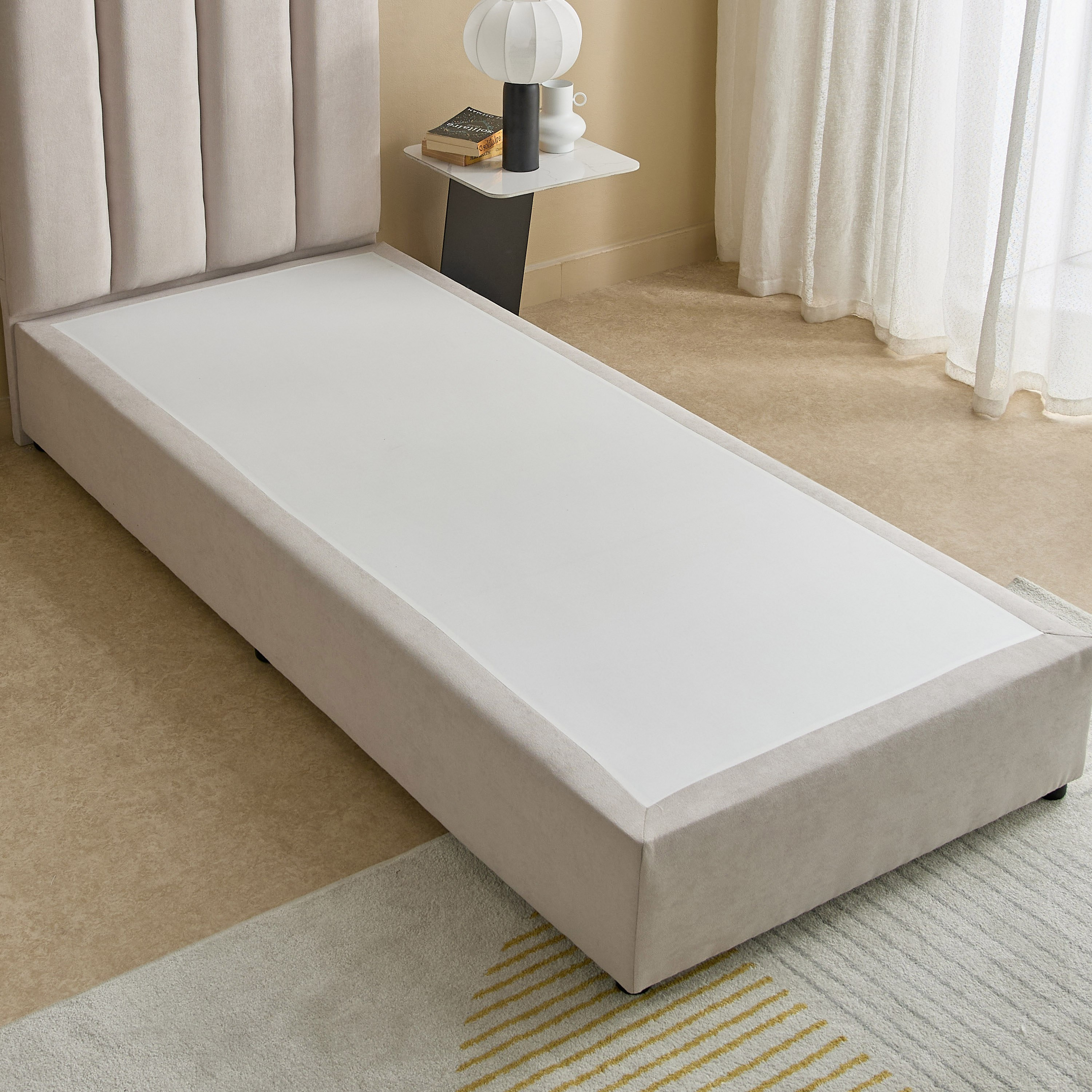 Curvy Riston Upholstered Single Bed - 90x200 cm-hbxkidsandyouth-bedsandbedsets-beds-single-image-5