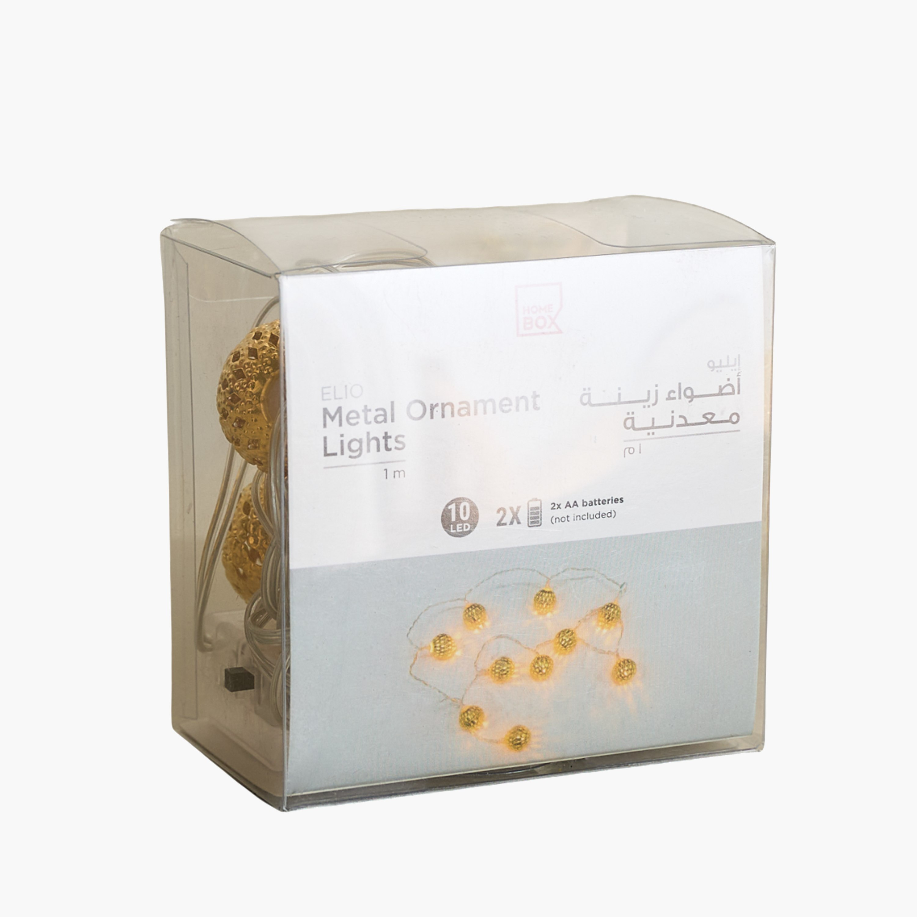 Elio 10 LED Warm White 2AA Metal Ornament String Light - 1 M-hbxdiningroom-lighting-decorativesandstringlights-image-5