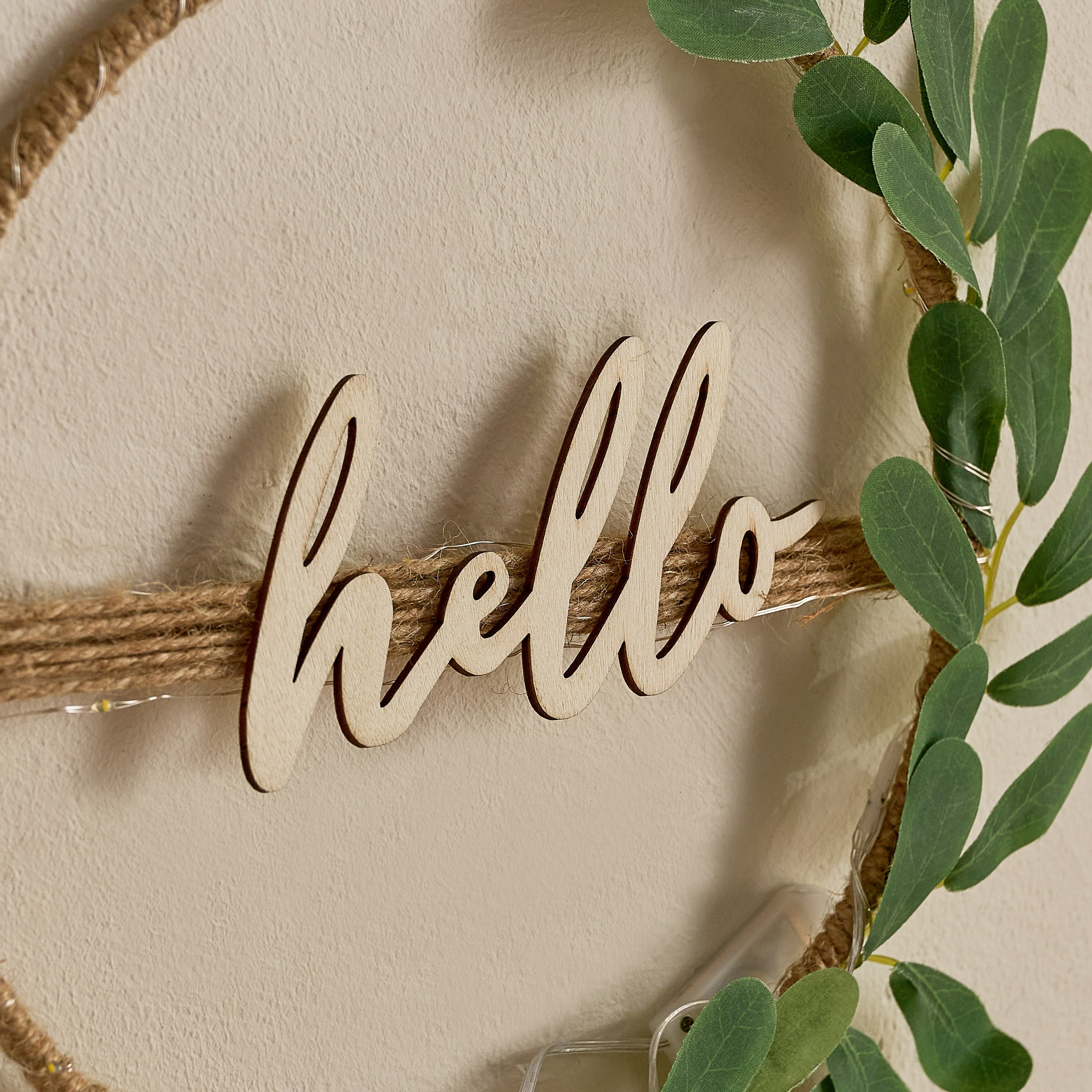 Elio Warm 20 LED Hemp Rope and Branch Hello Wood Letters-hbxdiningroom-lighting-decorativesandstringlights-image-3