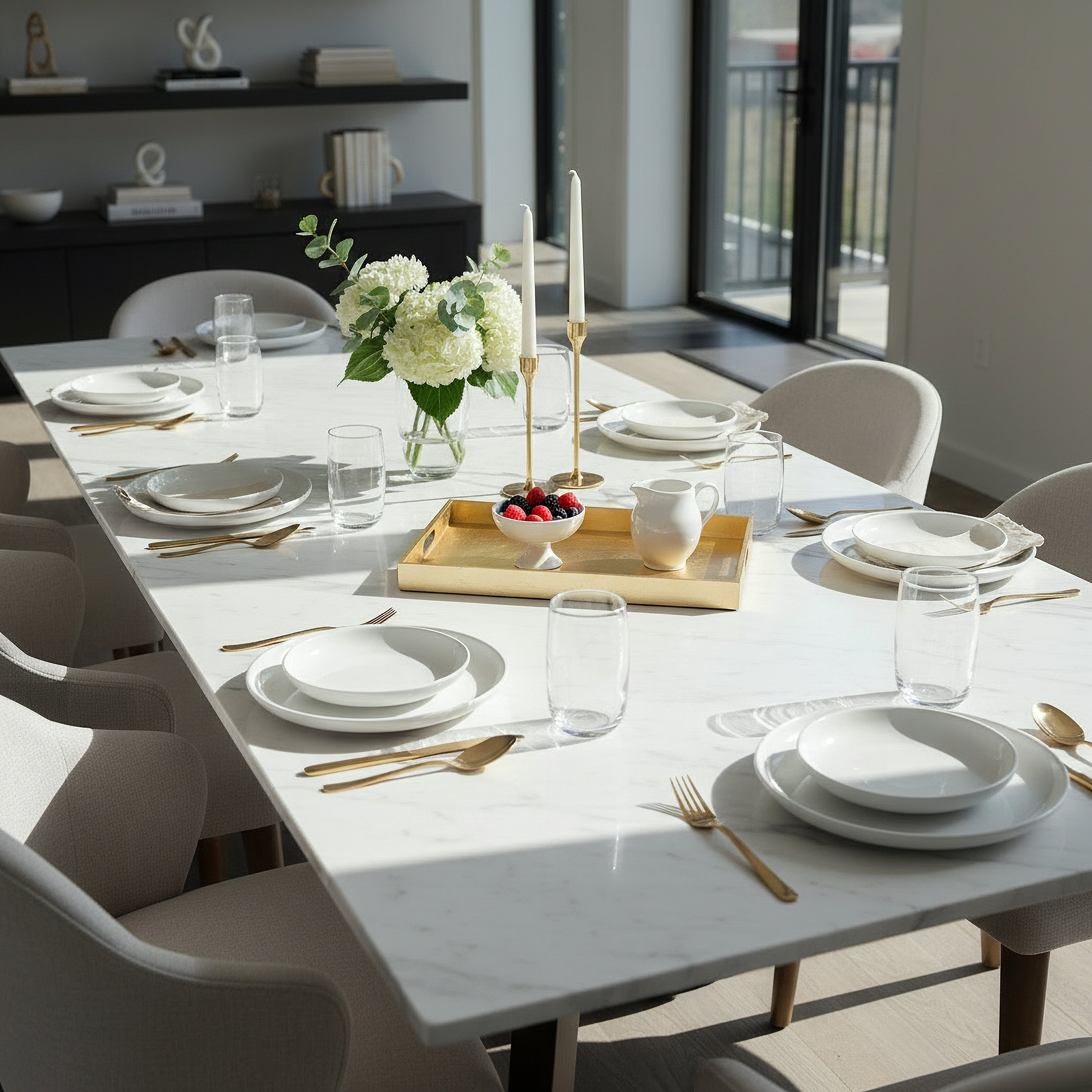 Luxe Serving Tray - 40x35x4 cm-hbxdecorandfurnishings-tabletop-serveware-image-4