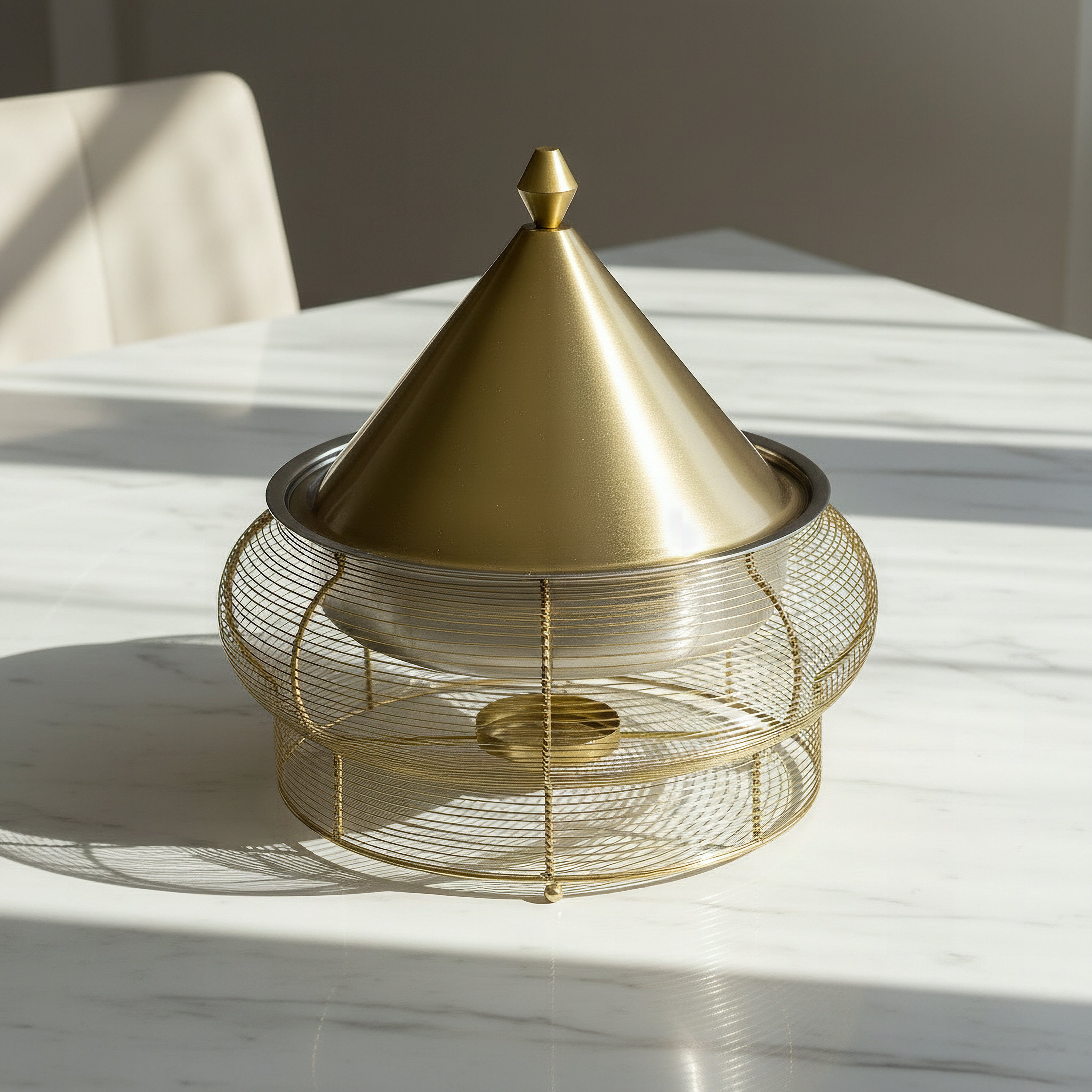 Noor Yasmin Stainless Steel Food Warmer - 5 L-hbxdecorandfurnishings-tabletop-serveware-image-1