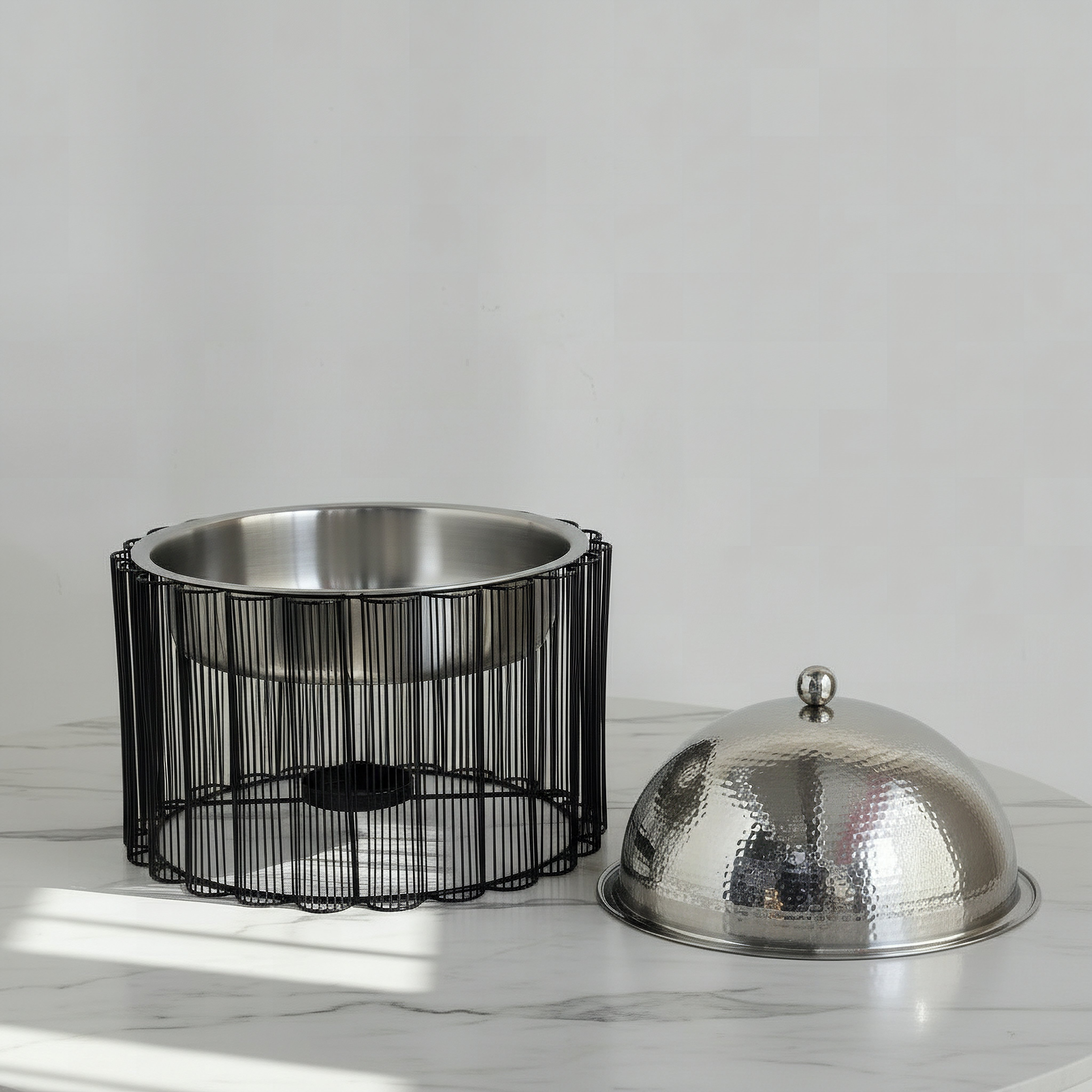 Noor Edina Stainless Steel Food Warmer - 5 L-hbxdecorandfurnishings-tabletop-serveware-image-2