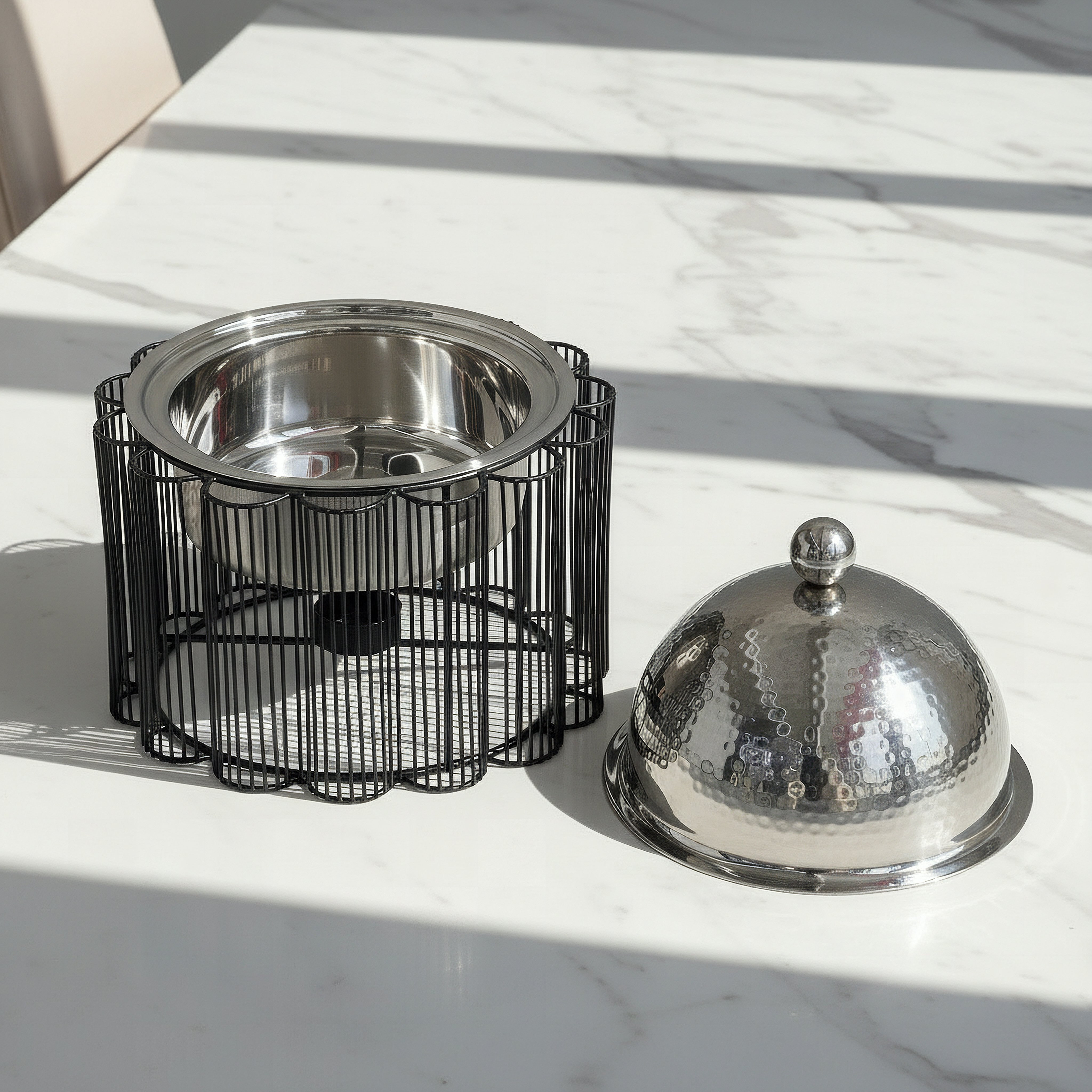 Noor Edina Stainless Steel Food Warmer - 1.5 L-hbxdecorandfurnishings-tabletop-serveware-image-2