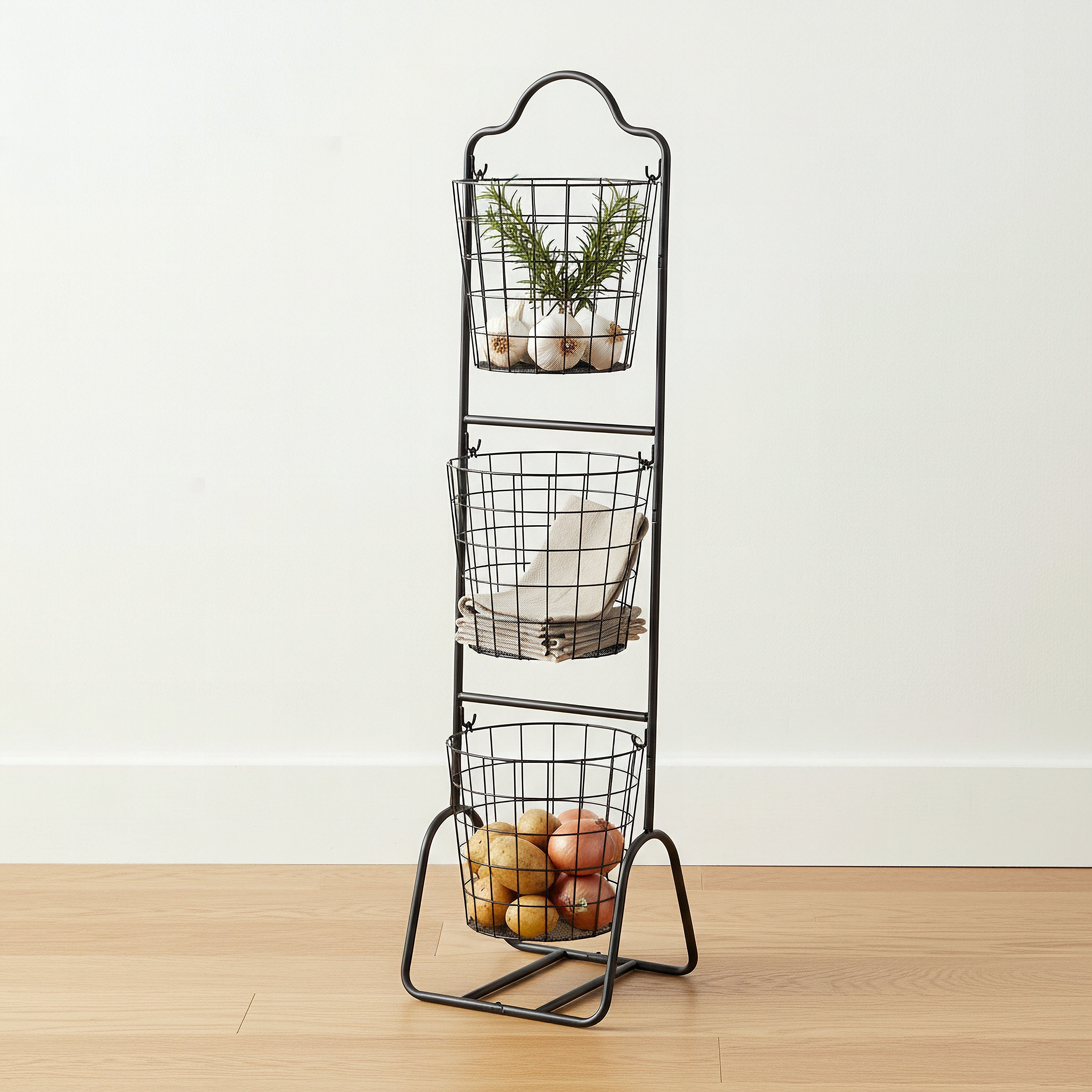سلة تخزين فواكه معدنية بـ3 طوابق من إبوني-hbxkitchen-kitchenware-kitchenaccessories-image-1