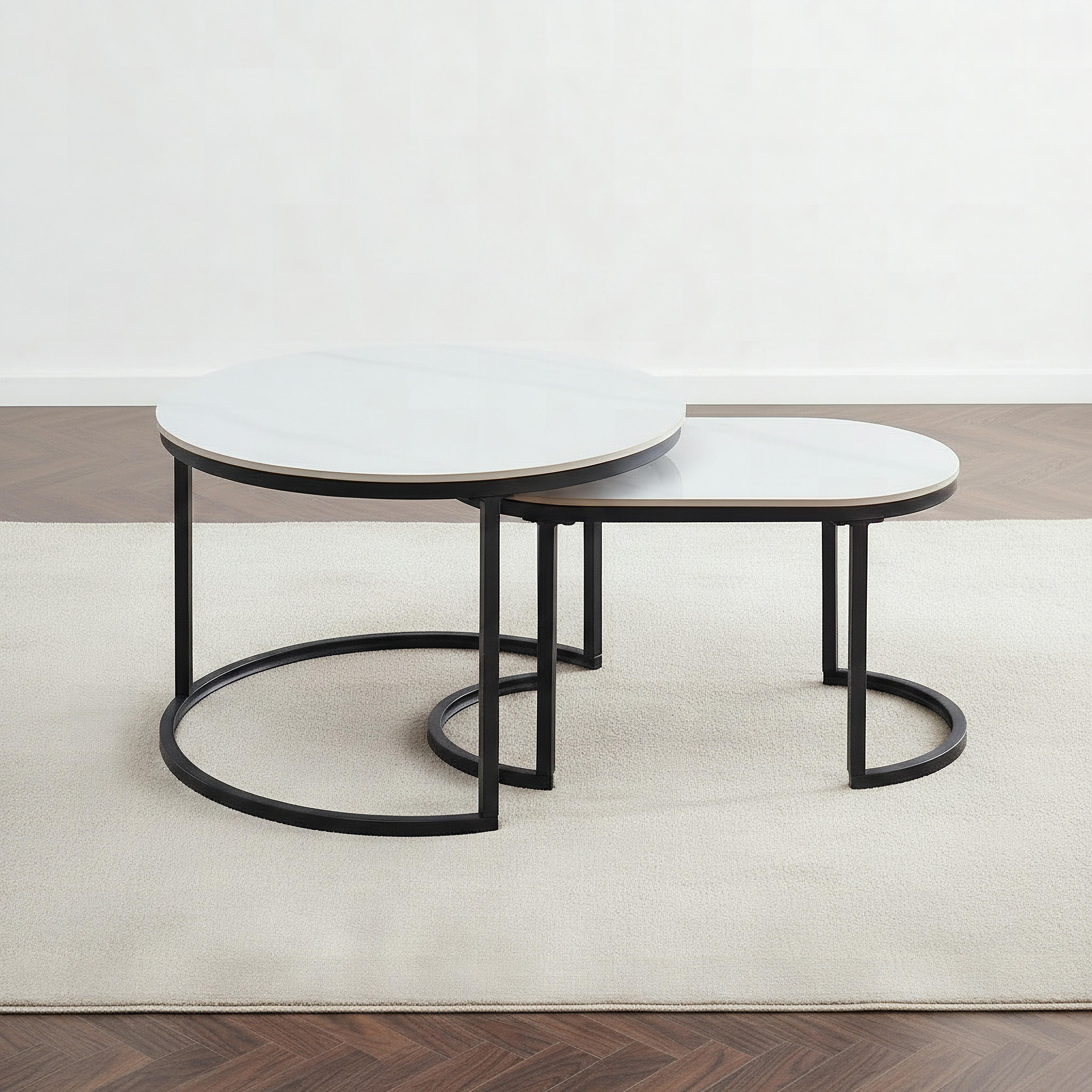Roma 2-Piece Oval Sintered Stone Coffee Table Set-hbxlivingroom-tablesandstands-coffeetables-image-2