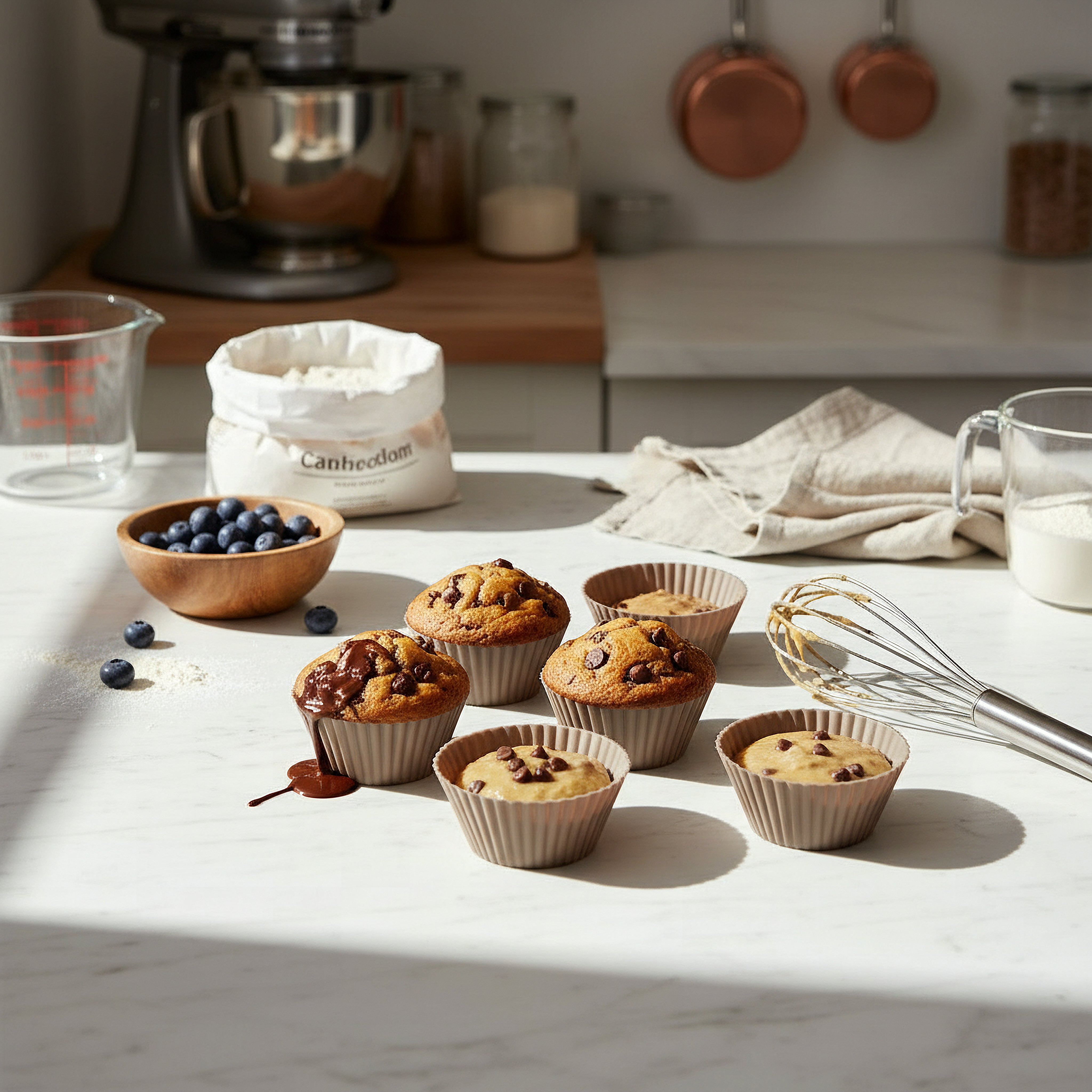 Avon 6-Piece Foldable Muffin Mould Set - 7x3 cm-hbxkitchen-bakeware-image-3