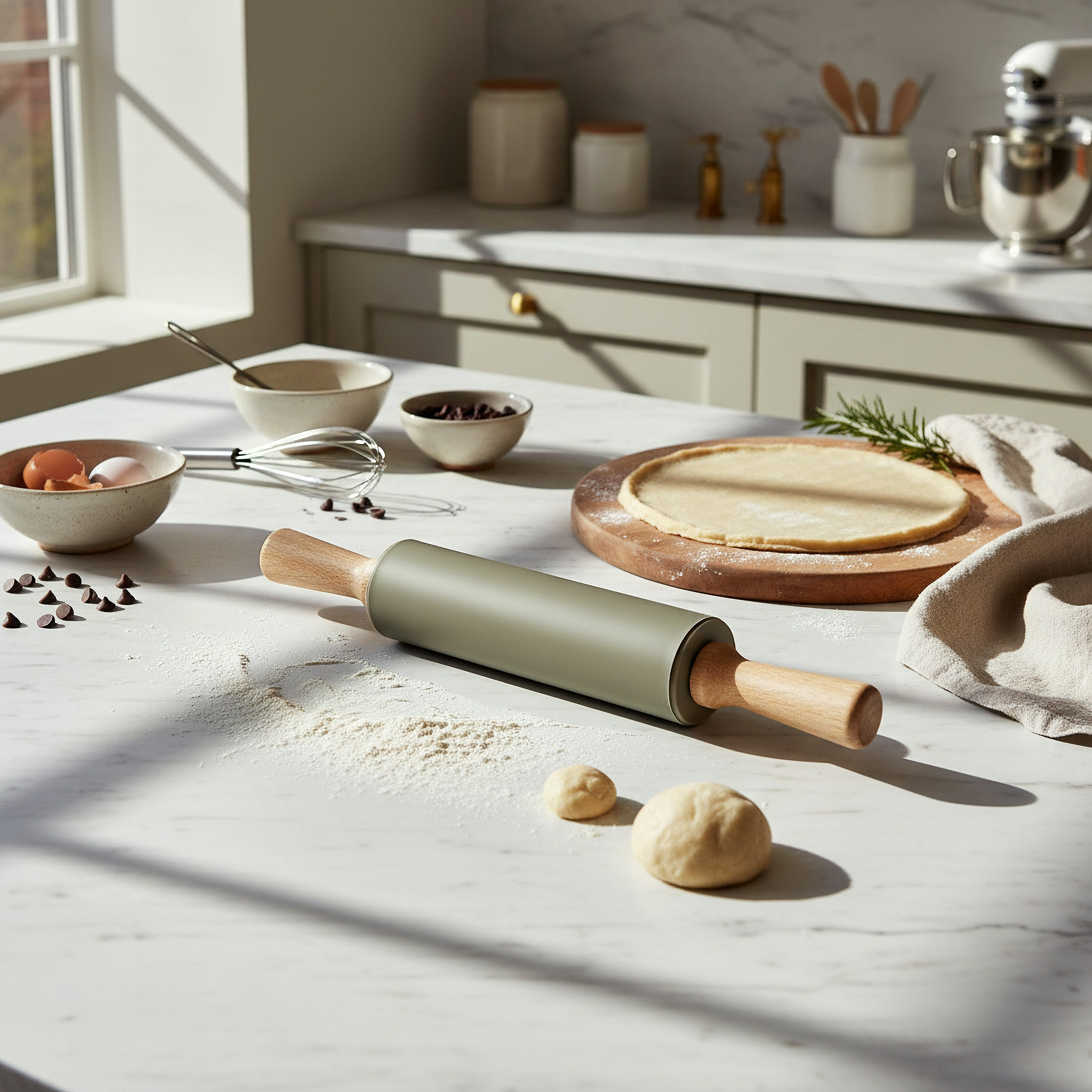 Avon Silicone Rolling Pin - 19.5 cm-hbxkitchen-bakeware-image-3