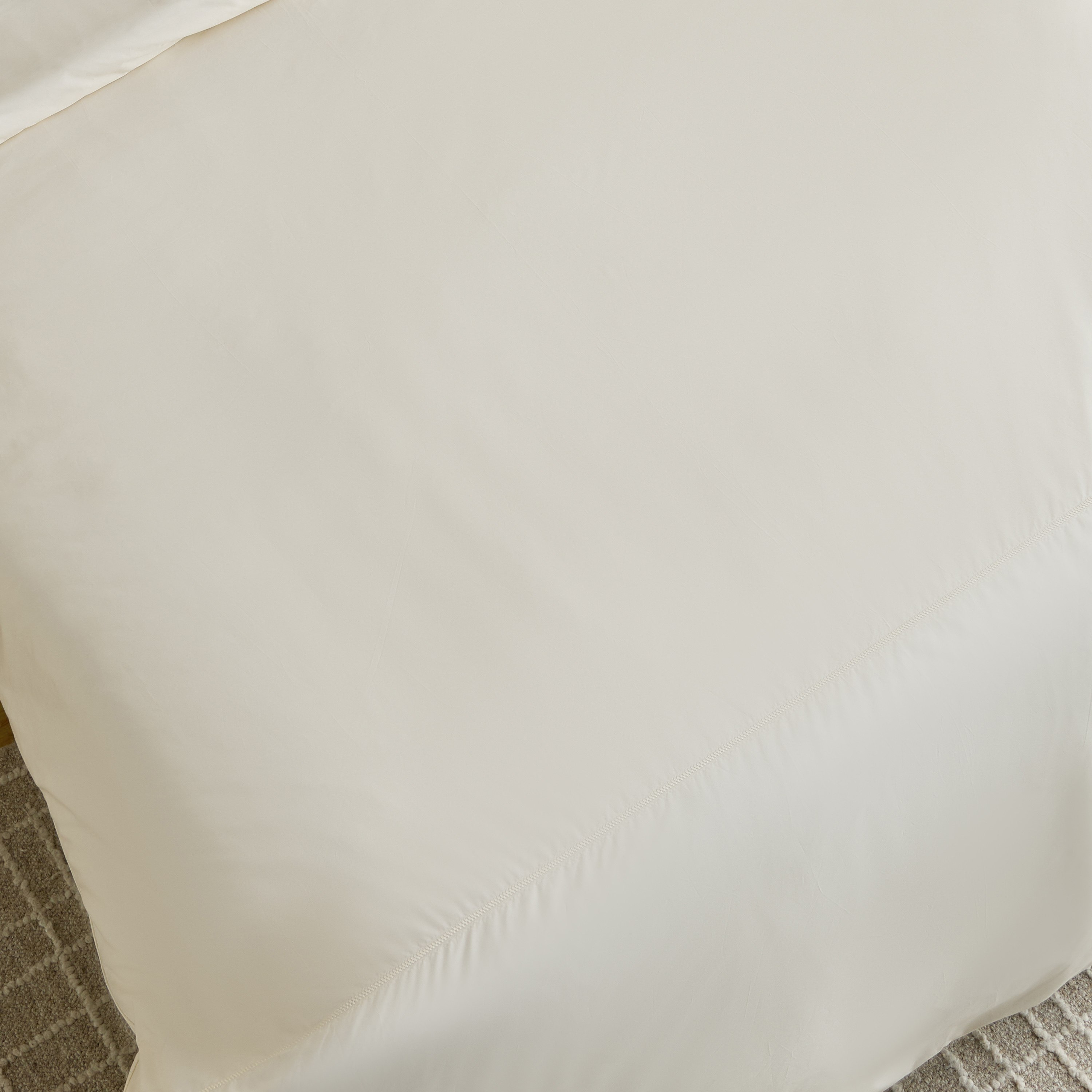 طقم غطاء لحاف مفرد قطعتين بيركال بعدد خيوط 300 من بورلي - 135x200 سم-hbxhomeware-hbxbedroom-image-4