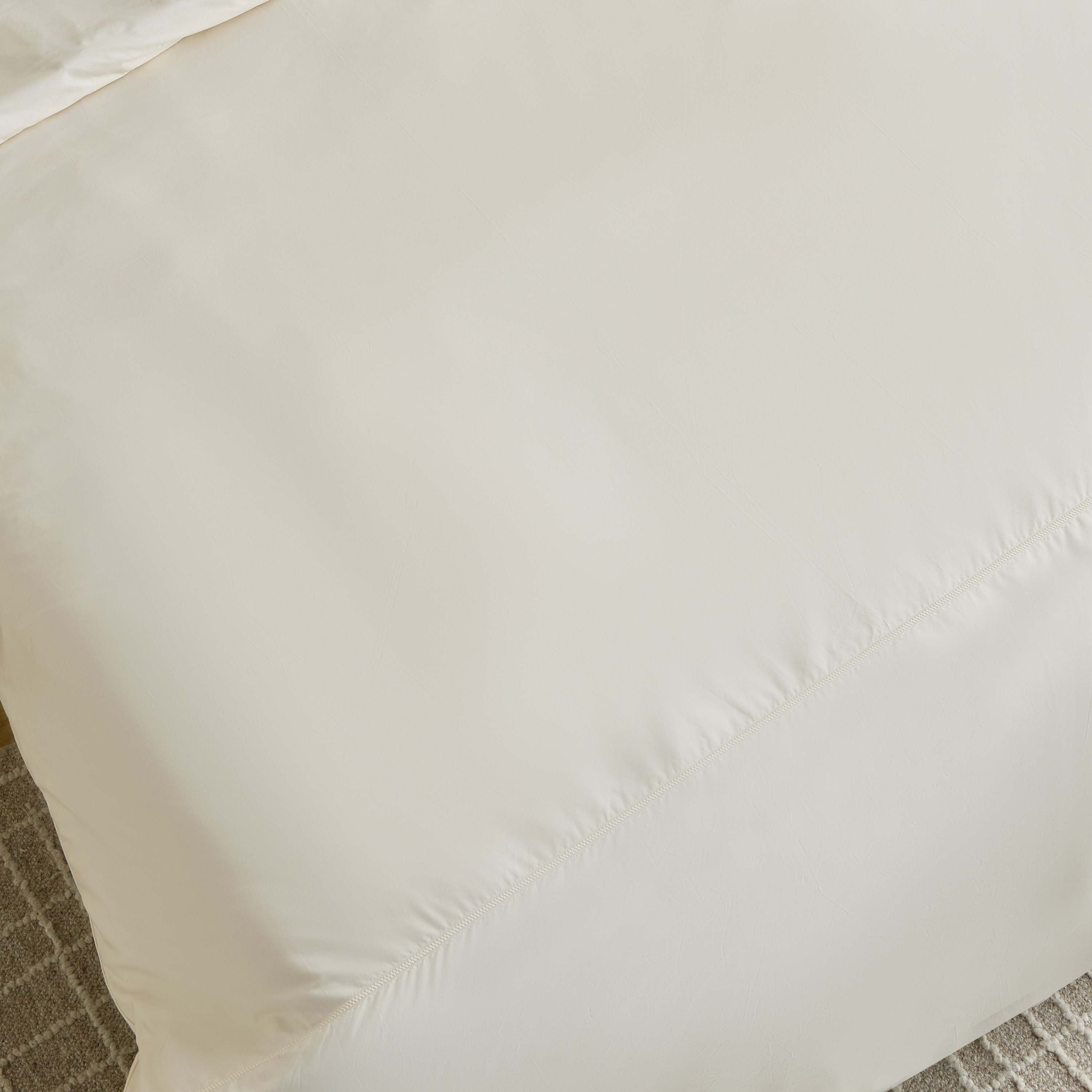 طقم غطاء لحاف توين 3 قطع بيركال بعدد خيوط 300 من بورلي - 150x220 سم-hbxhomeware-hbxbedroom-image-4