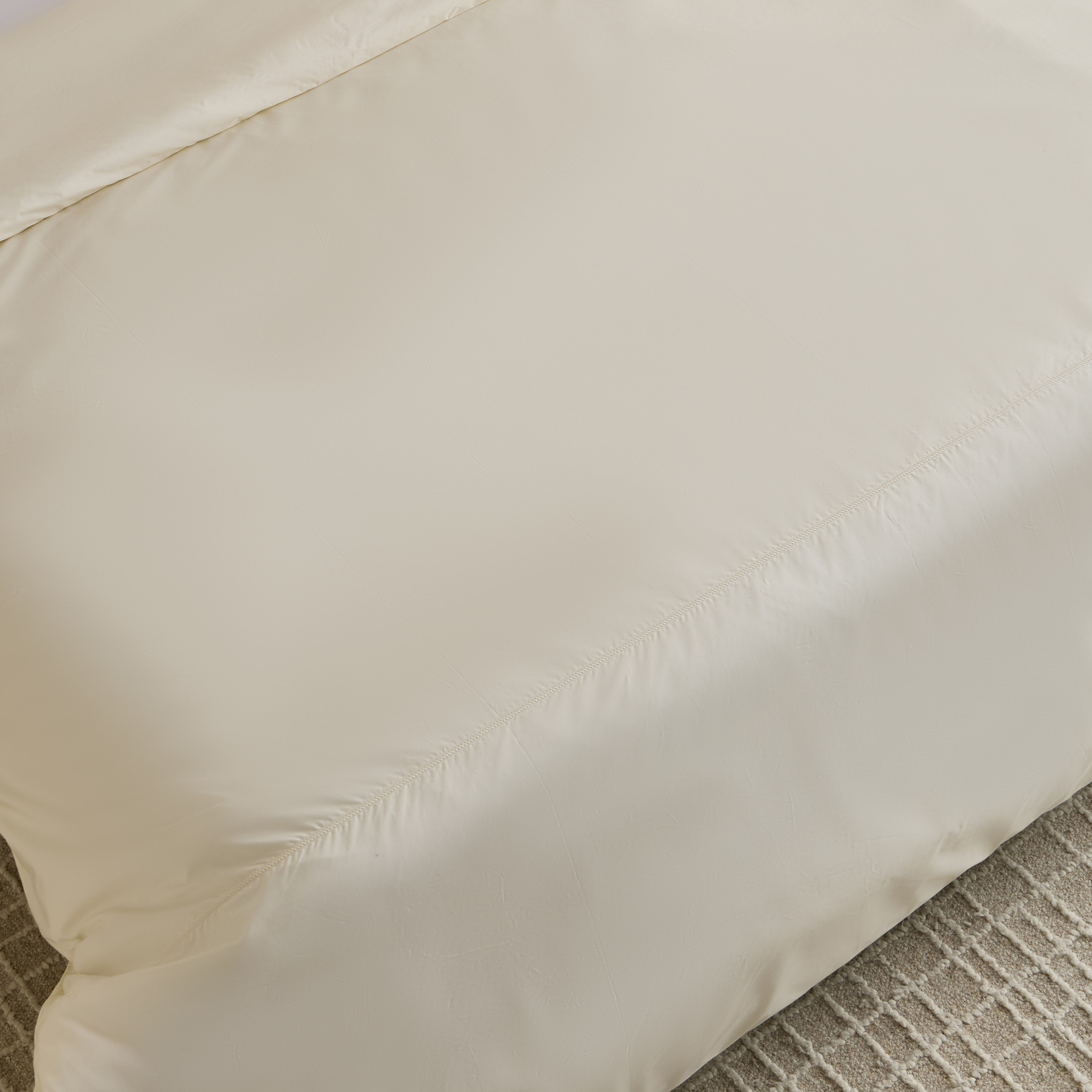 طقم غطاء لحاف سوبر كينج 3 قطع بيركال بعدد خيوط 300 من بورلي - 220x240 سم-hbxhomeware-hbxbedroom-image-4