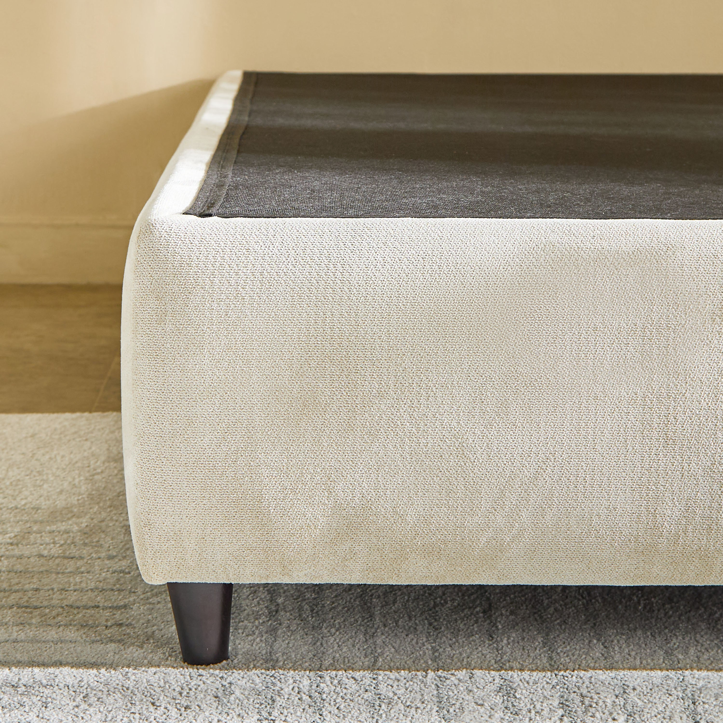 Ivory Upholstered Single Bed Base - 90x200 cm-PROMO_HB_UAE_HBX10_250526-image-3
