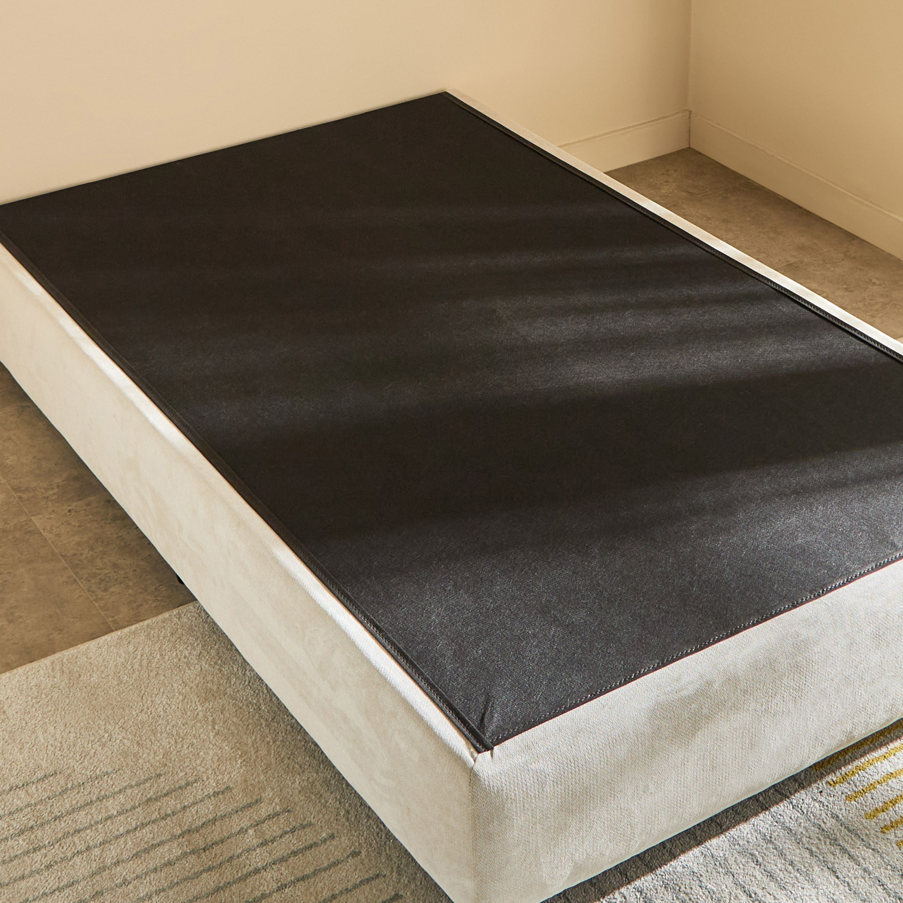 Ivory Upholstered Single Bed Base - 90x200 cm-PROMO_HB_UAE_HBX10_250526-image-5