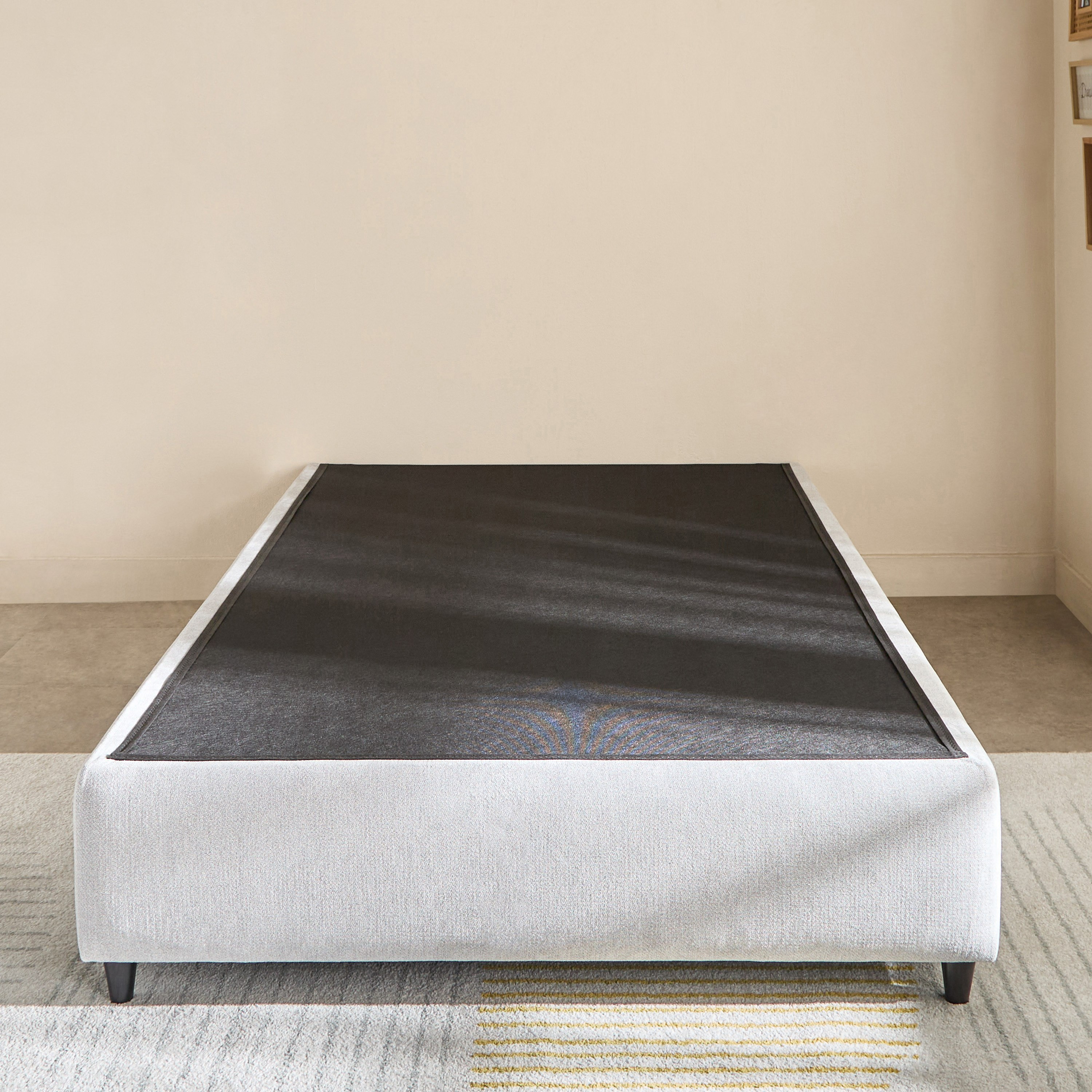 Ivory Upholstered Single Bed Base - 90x200 cm-PROMO_HB_UAE_HBX10_250526-image-2