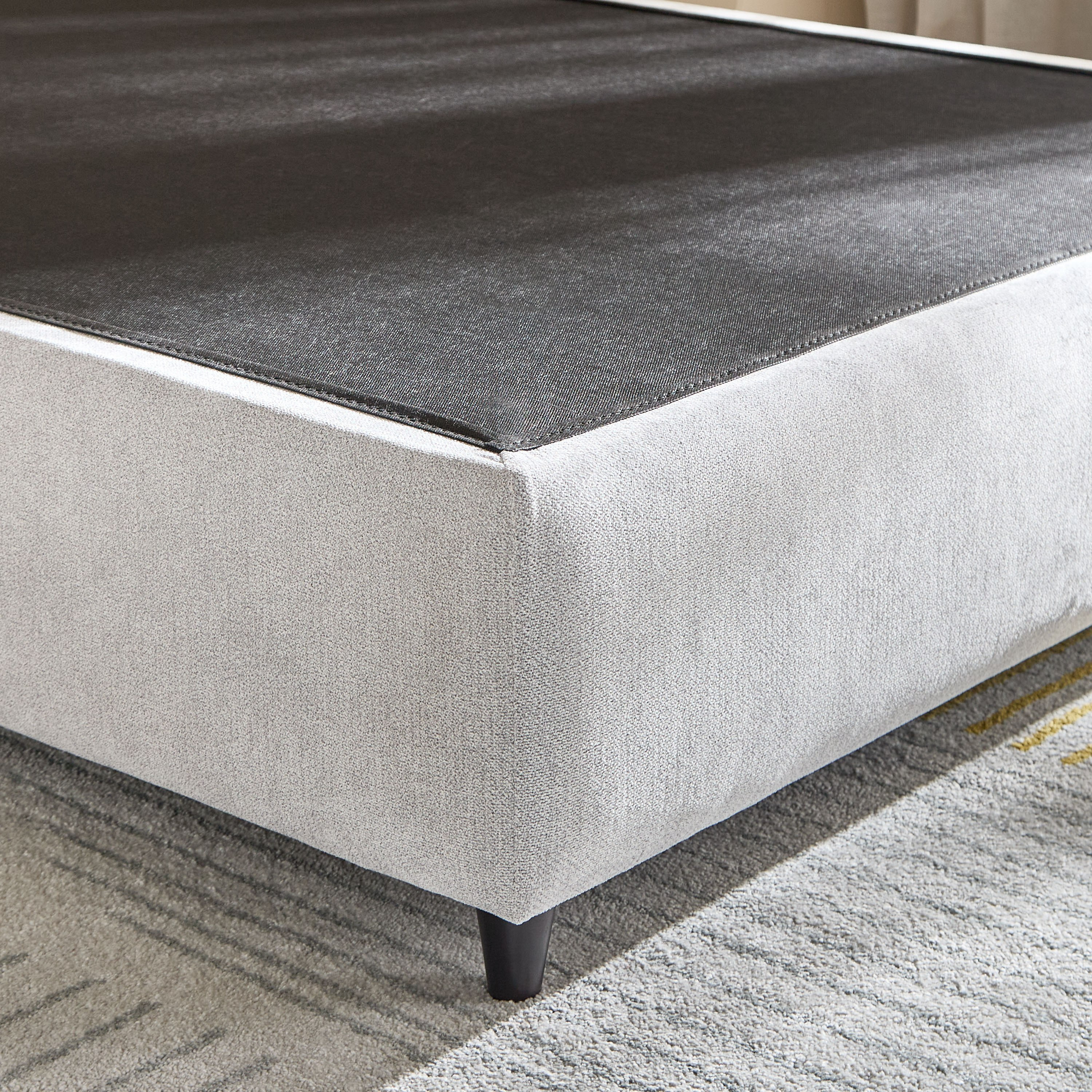 Ivory Upholstered Single Bed Base - 90x200 cm-PROMO_HB_UAE_HBX10_250526-image-4