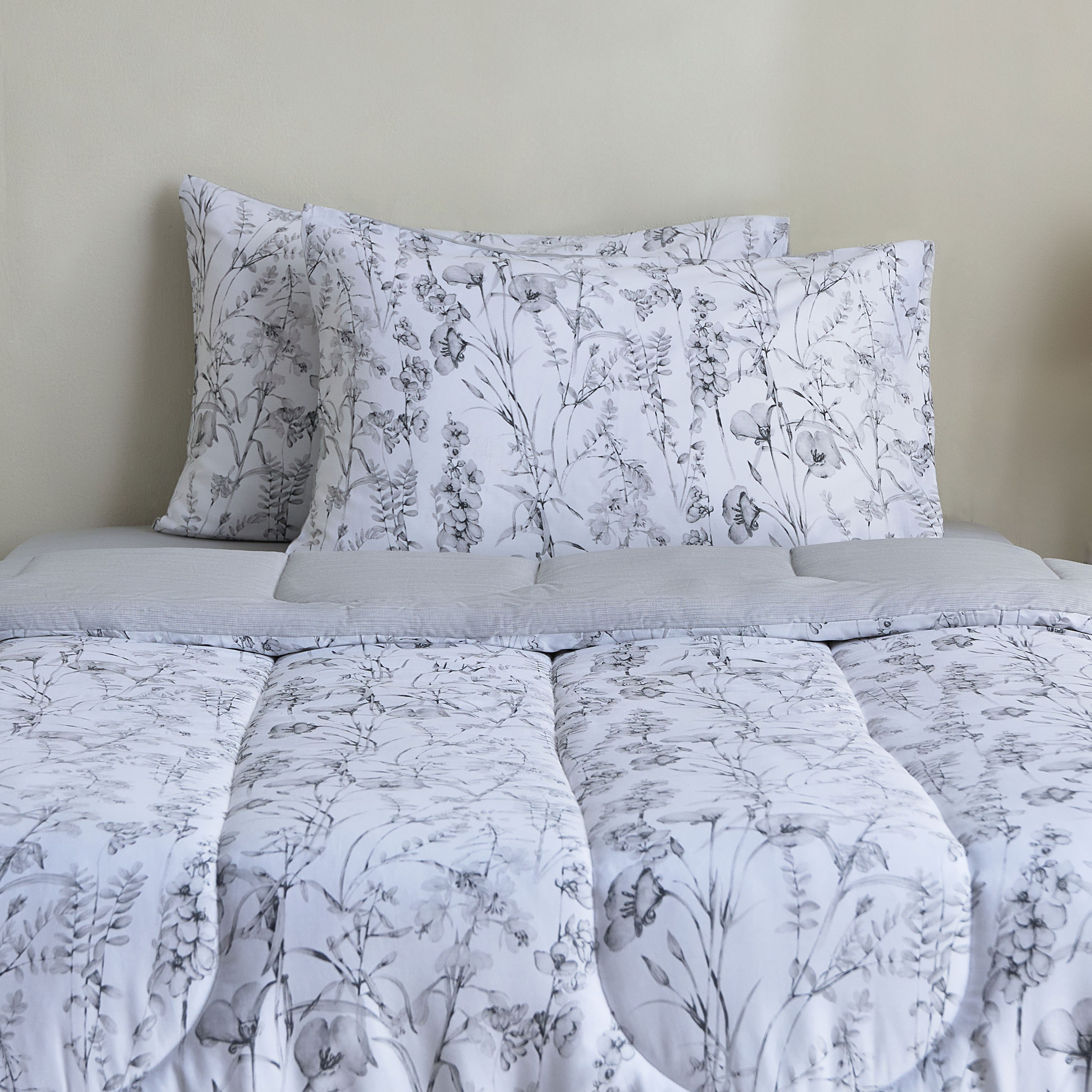 Houston Lilora Printed 3-Piece Cotton Twin Comforter Set - 160x220 cm-hbxhomeware-hbxdecorandfurnishings-image-2