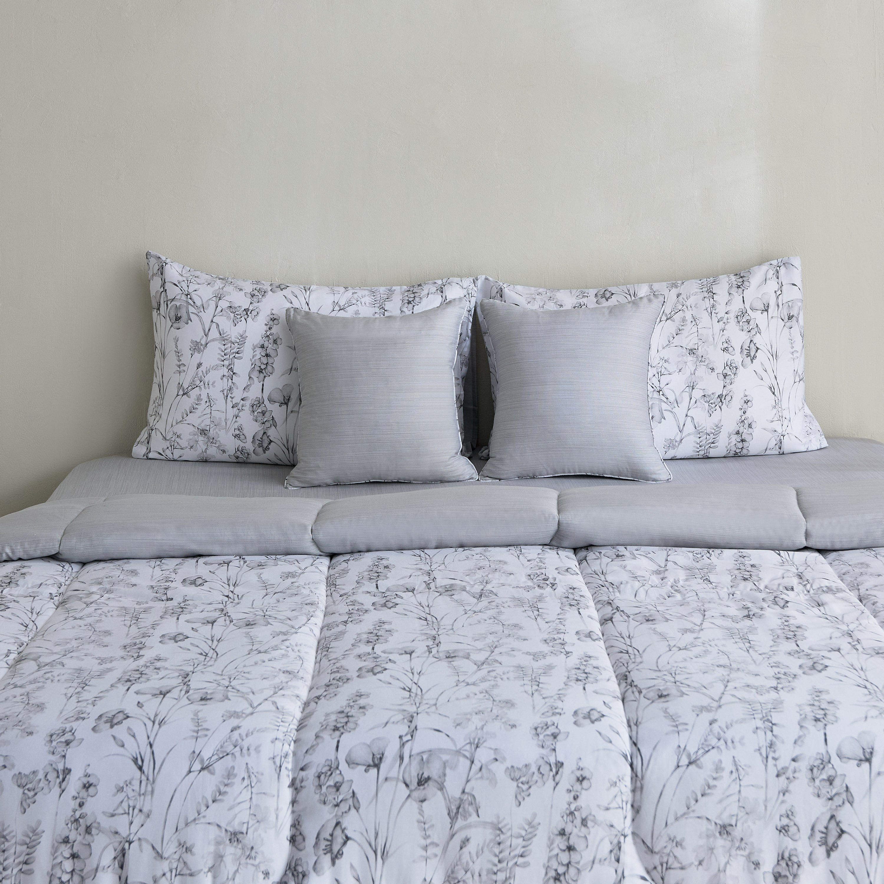 طقم لحاف كينج قطن 5 قطع بطبعات ليلورا من هيوستن - 220x240 سم-hbxhomeware-hbxdecorandfurnishings-image-2